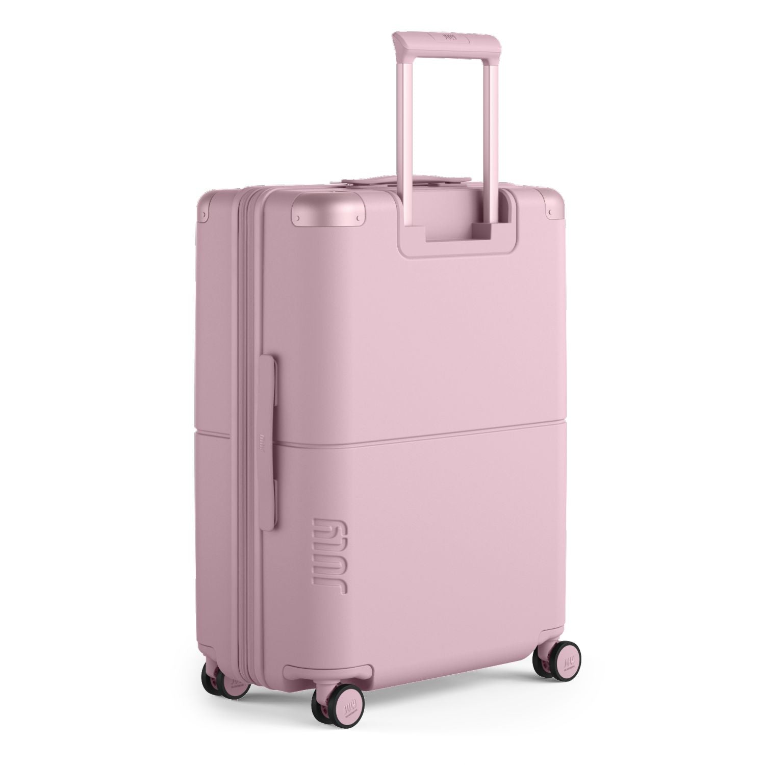 July Checked Expandable Polycarbonate 26" Luggage - Blush Pink