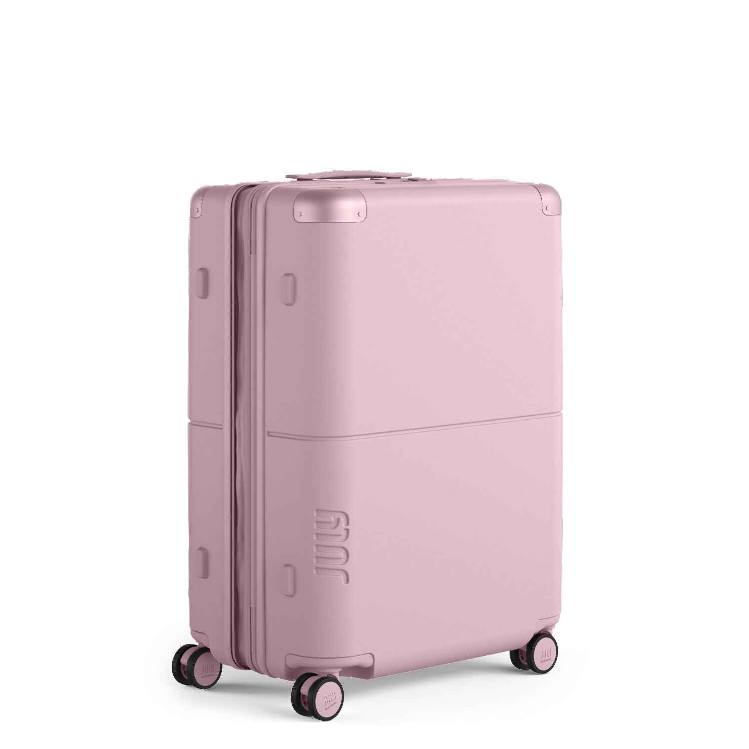 July Checked Expandable Polycarbonate 26" Luggage - Blush Pink