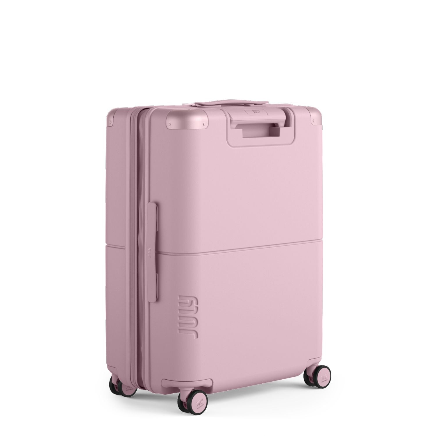 July Checked Expandable Polycarbonate 26" Luggage - Blush Pink
