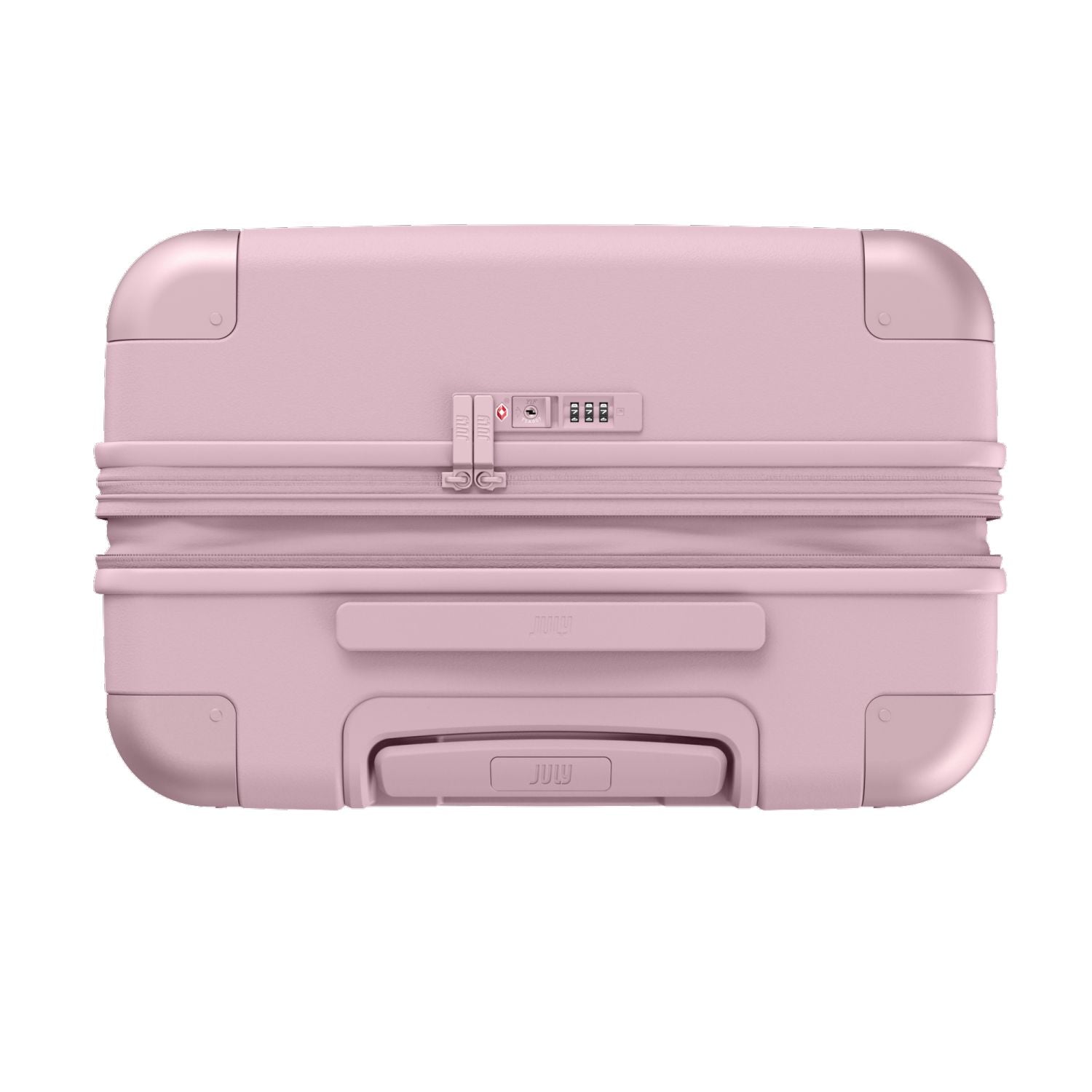 July Checked Expandable Polycarbonate 26" Luggage - Blush Pink