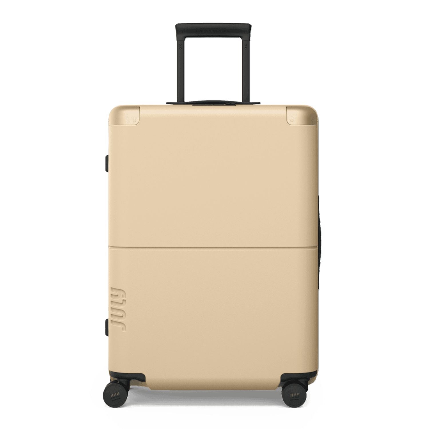 July Checked Expandable Polycarbonate 26" Luggage - Light Taupe