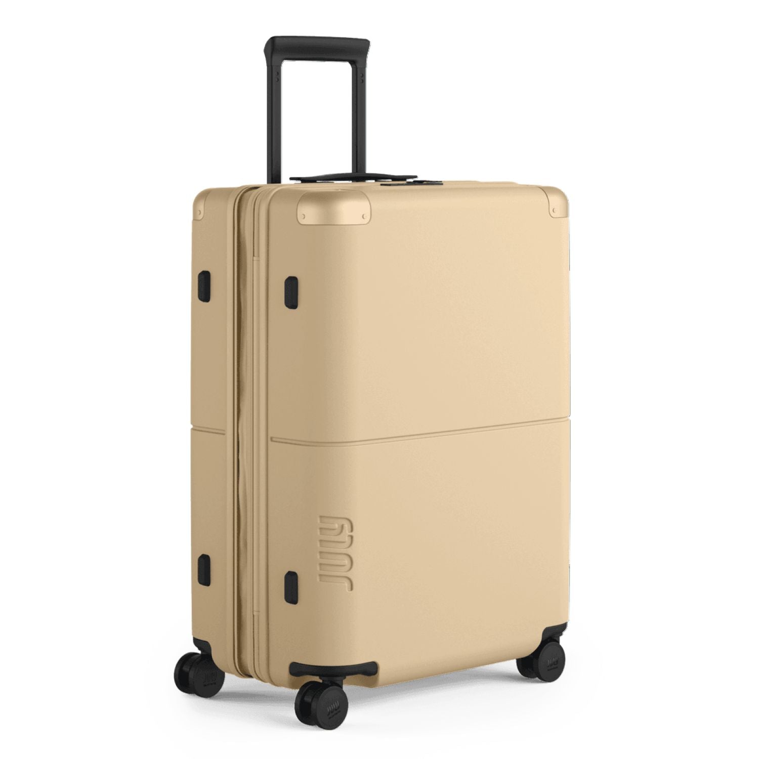July Checked Expandable Polycarbonate 26" Luggage - Light Taupe
