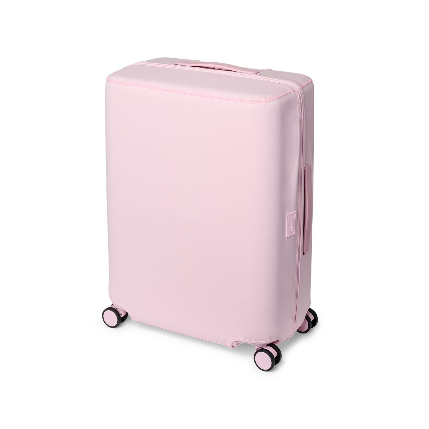 July Checked Luggage Cover - Blush Pink