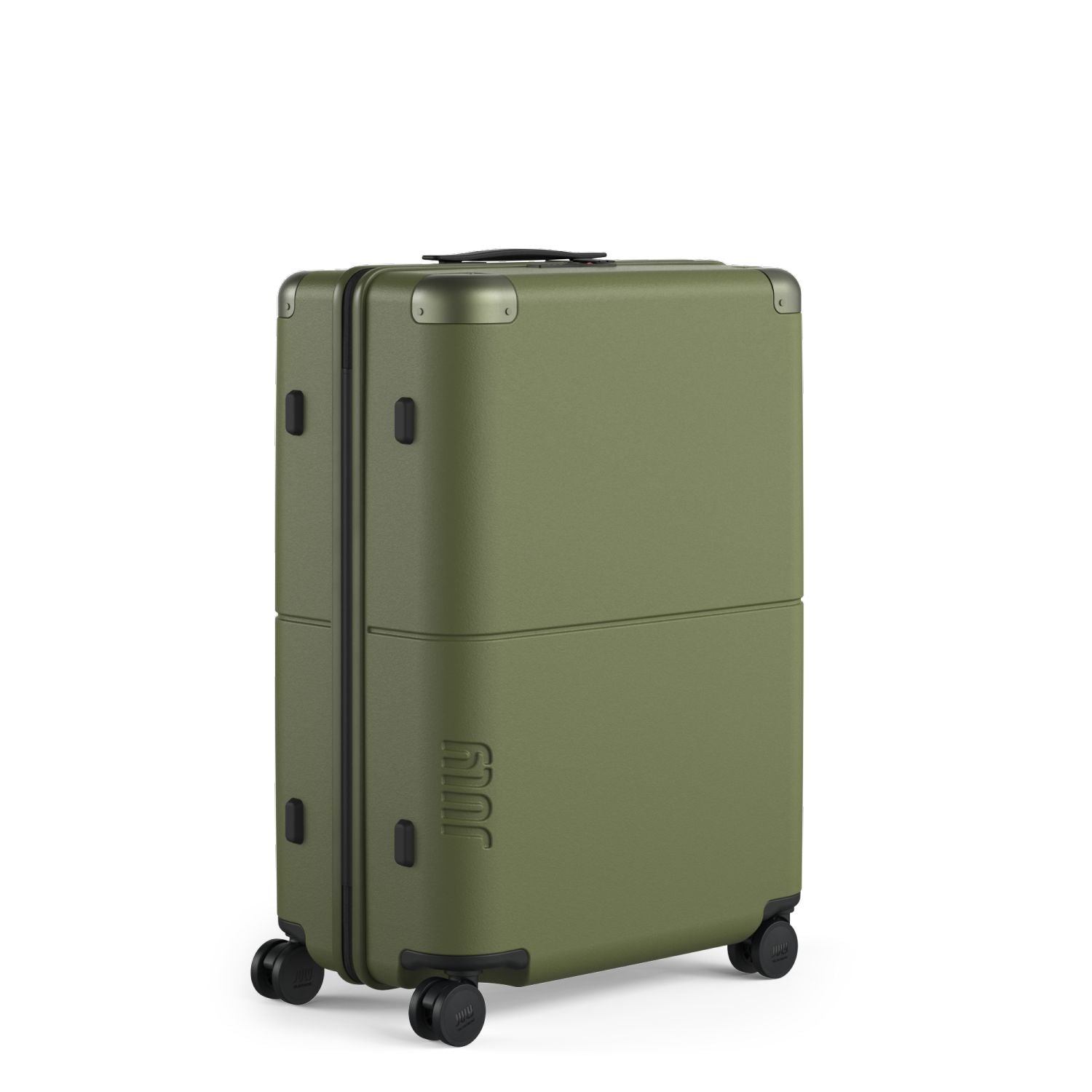 July Checked Polycarbonate 26" Luggage - Moss
