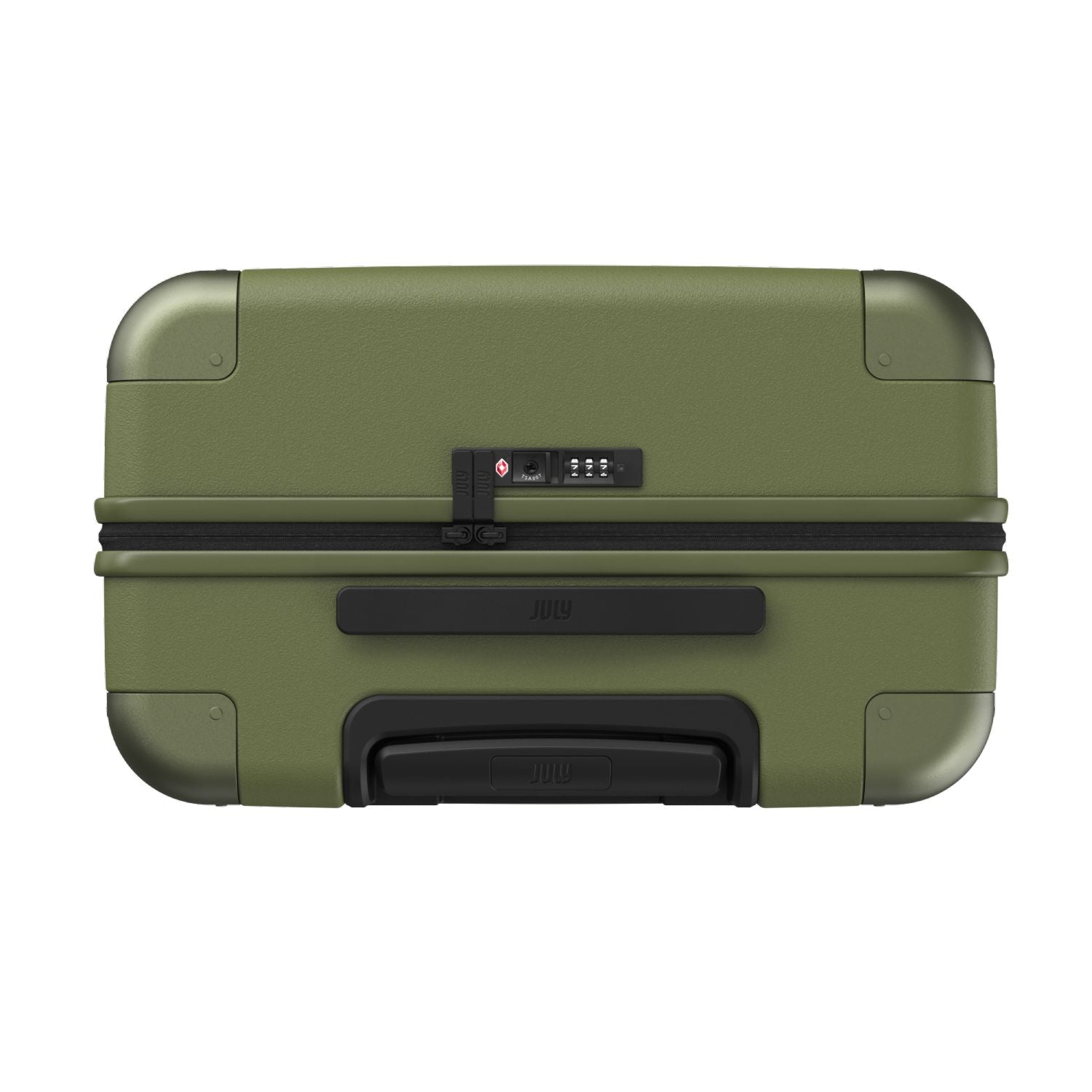 July Checked Polycarbonate 26" Luggage - Moss