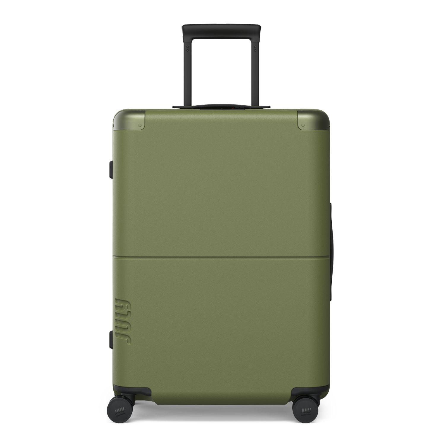 July Checked Polycarbonate 26" Luggage - Moss