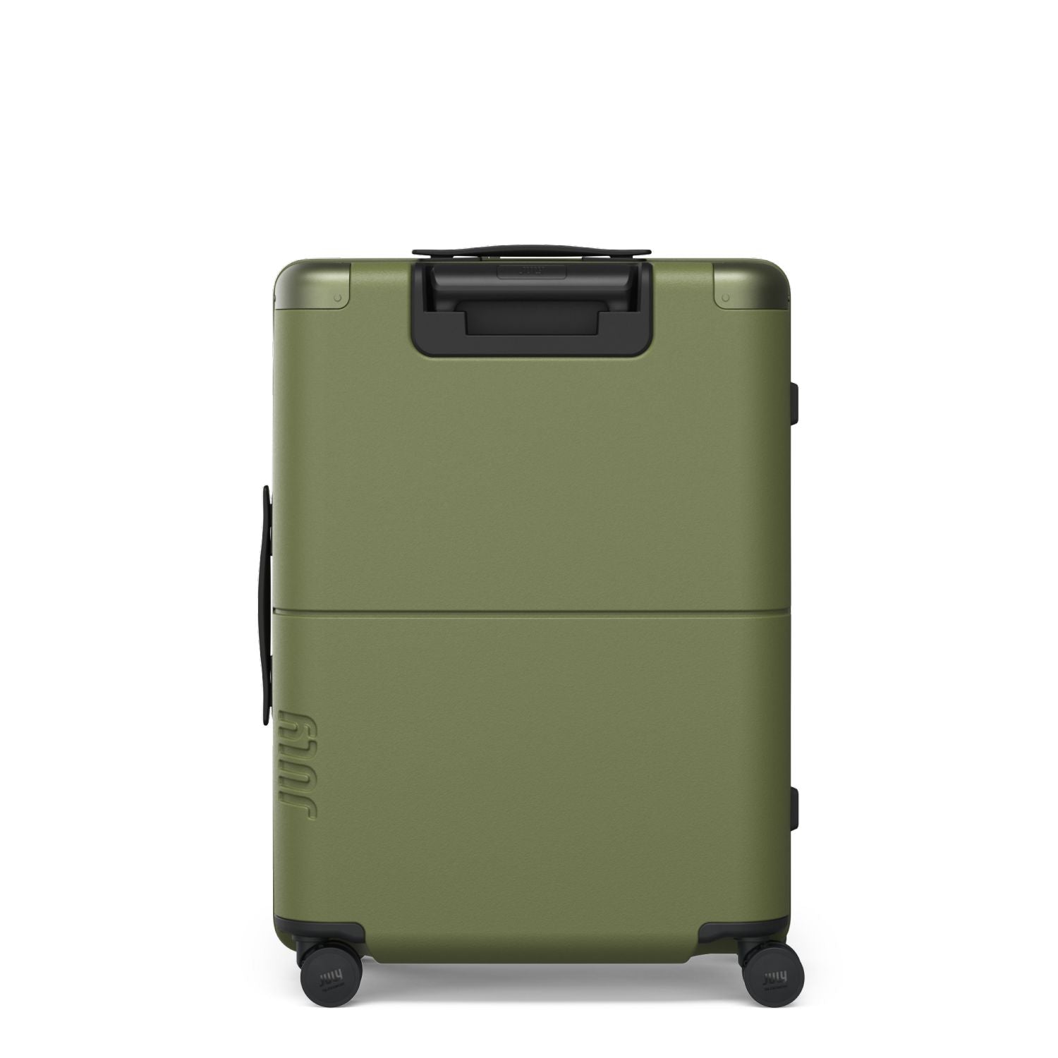 July Checked Polycarbonate 26" Luggage - Moss