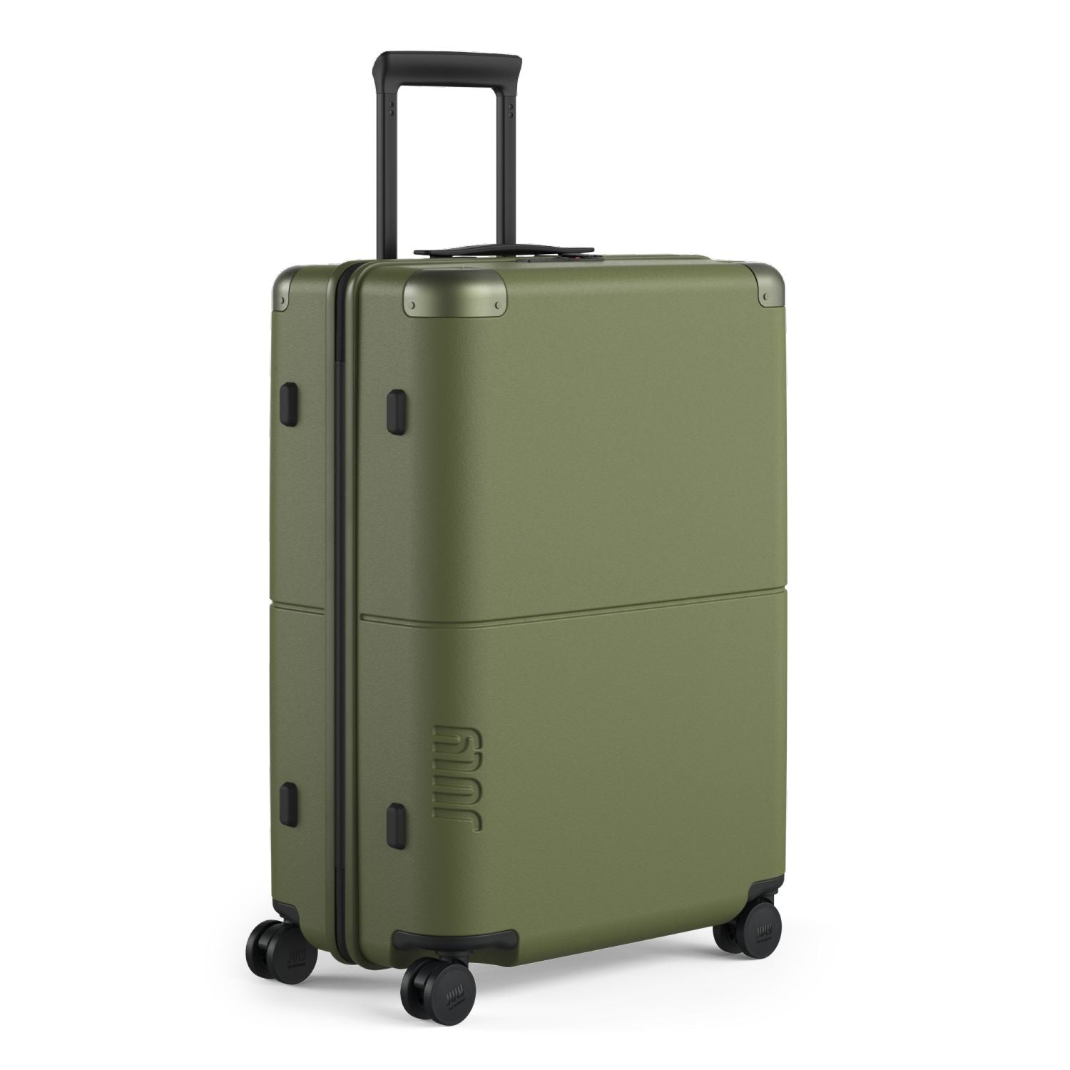 July Checked Polycarbonate 26" Luggage - Moss