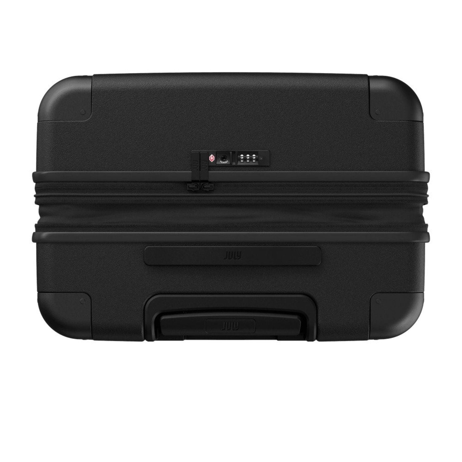 July Checked Plus Expandable Polycarbonate 28" Luggage - Charcoal