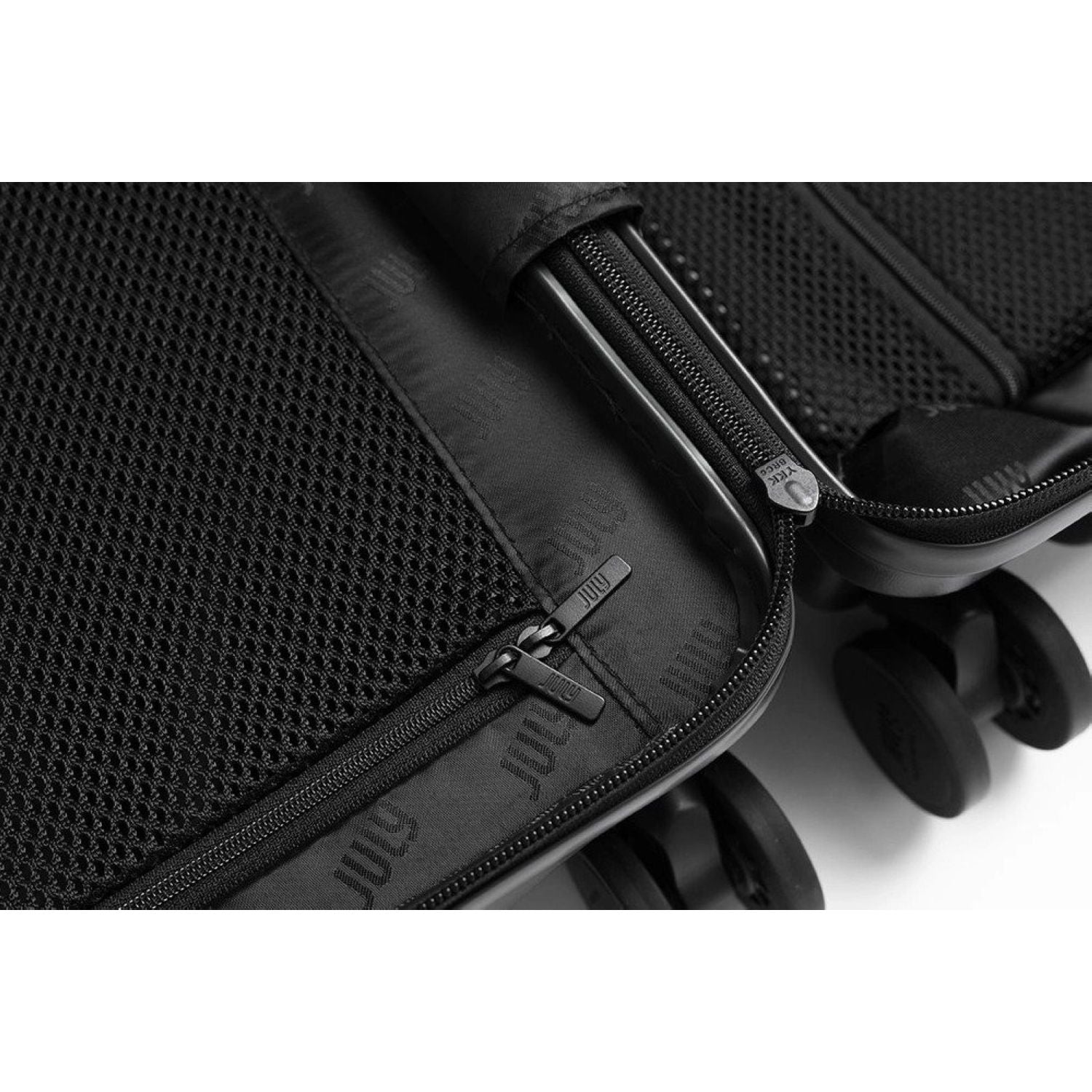 July Checked Plus Expandable Polycarbonate 28" Luggage - Charcoal