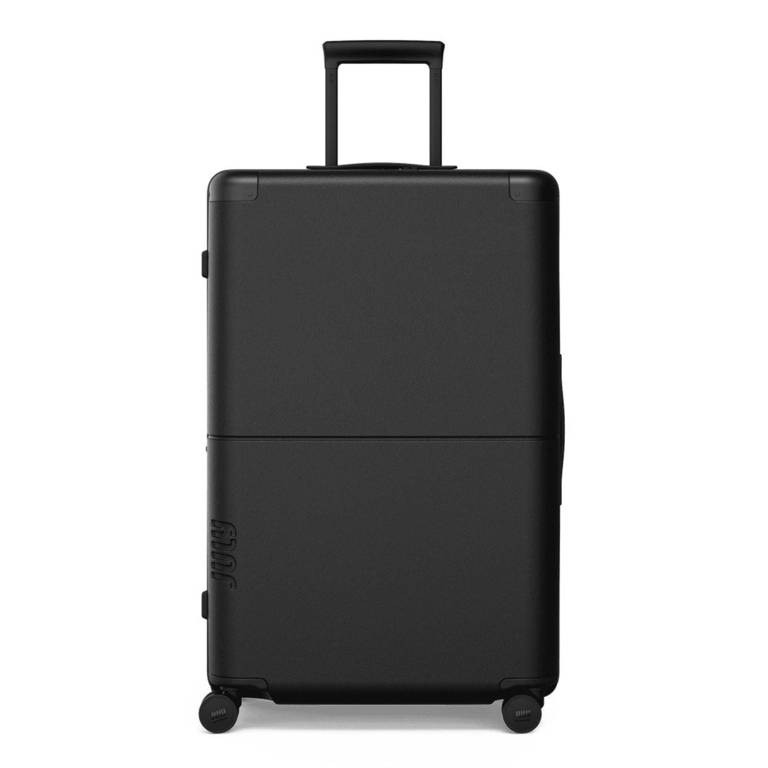July Checked Plus Expandable Polycarbonate 28" Luggage - Charcoal