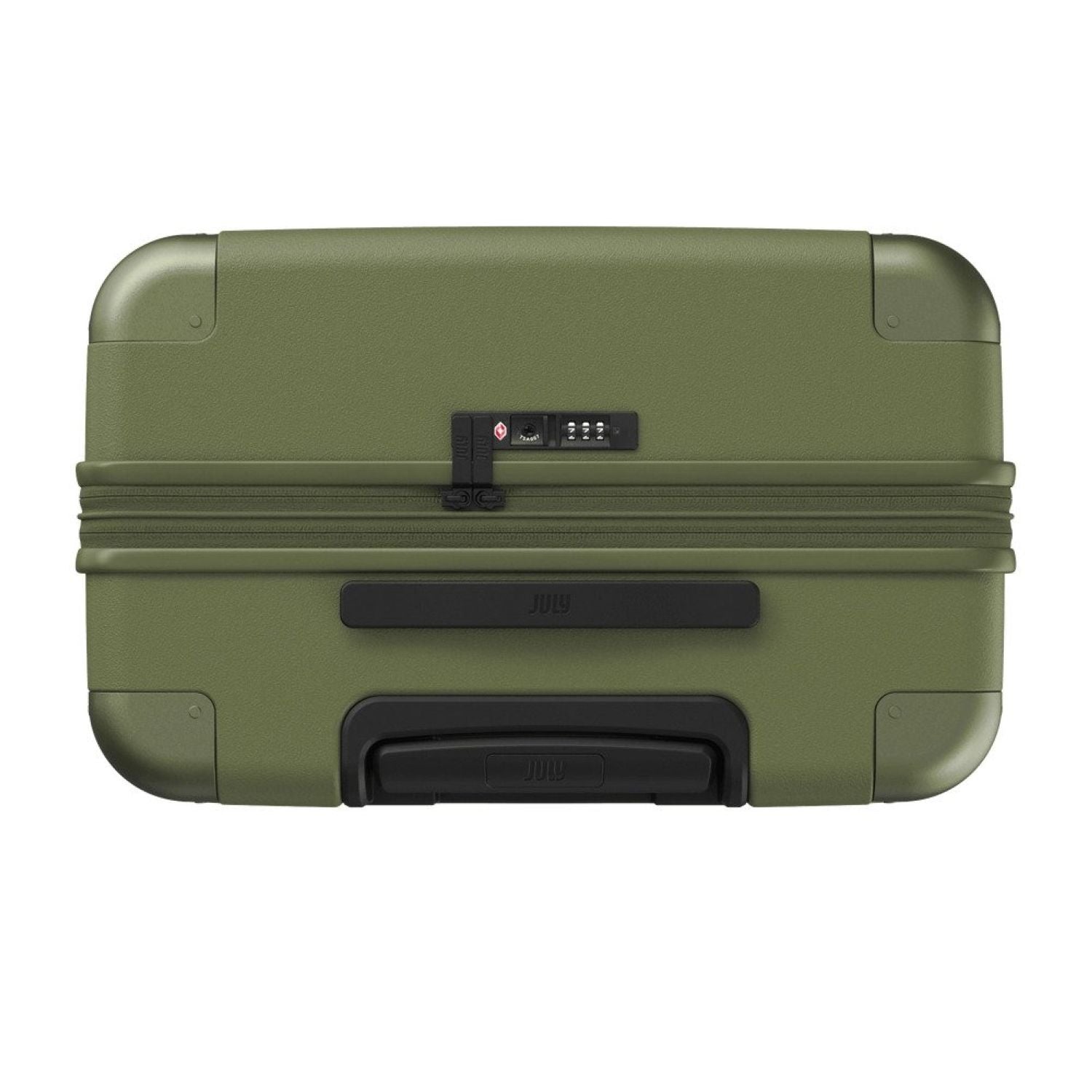 July Checked Plus Expandable Polycarbonate 28" Luggage - Olive