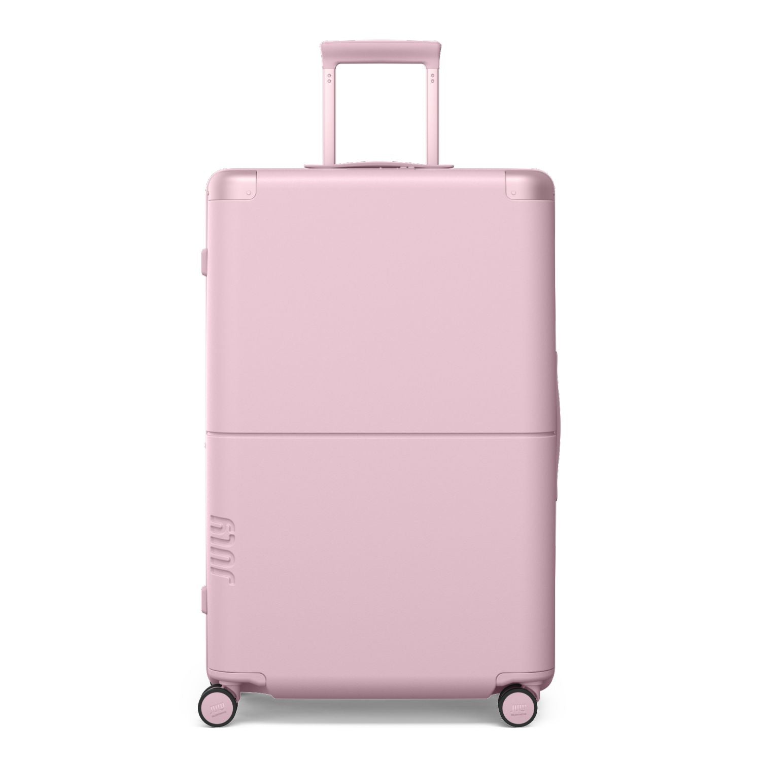 July Checked Plus Expandable Polycarbonate 28" Luggage - Blush Pink