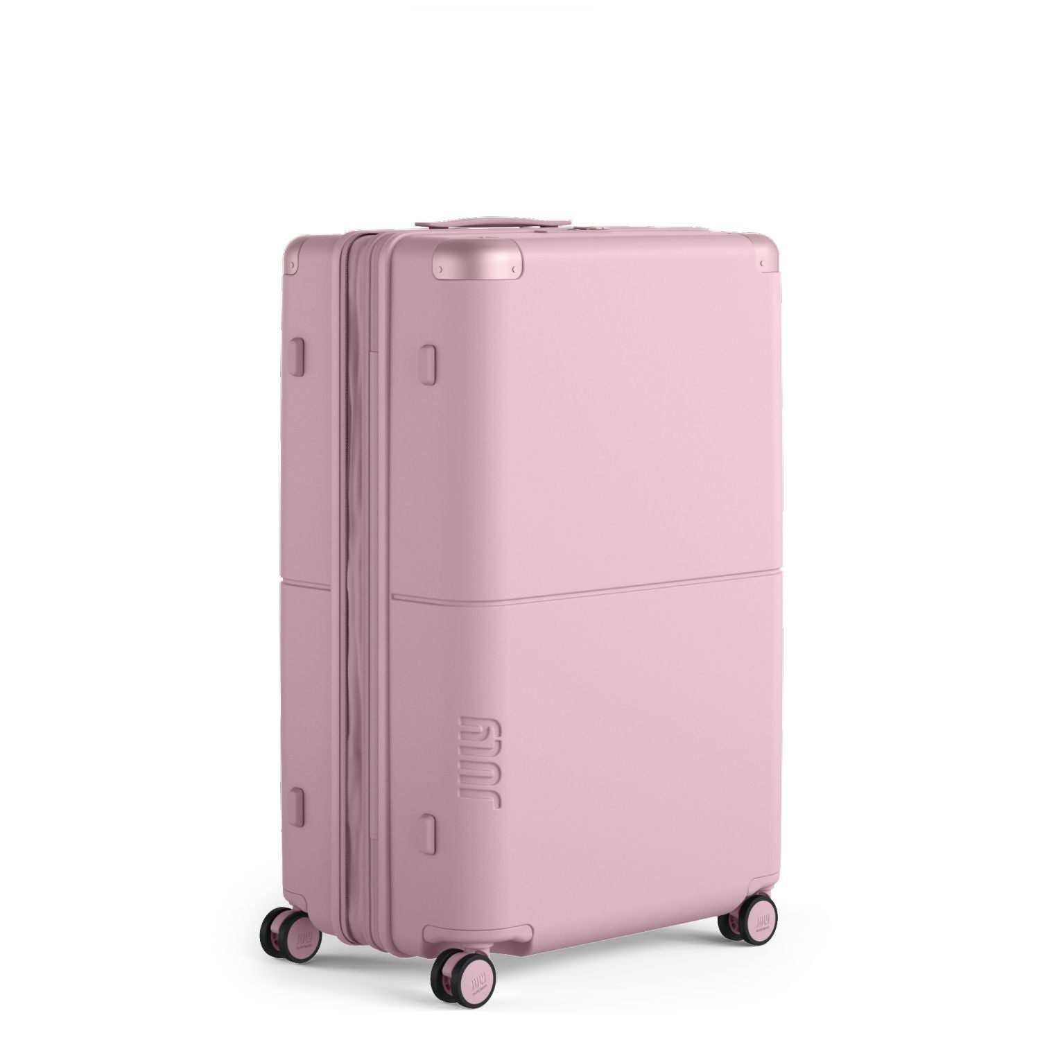 July Checked Plus Expandable Polycarbonate 28" Luggage - Blush Pink