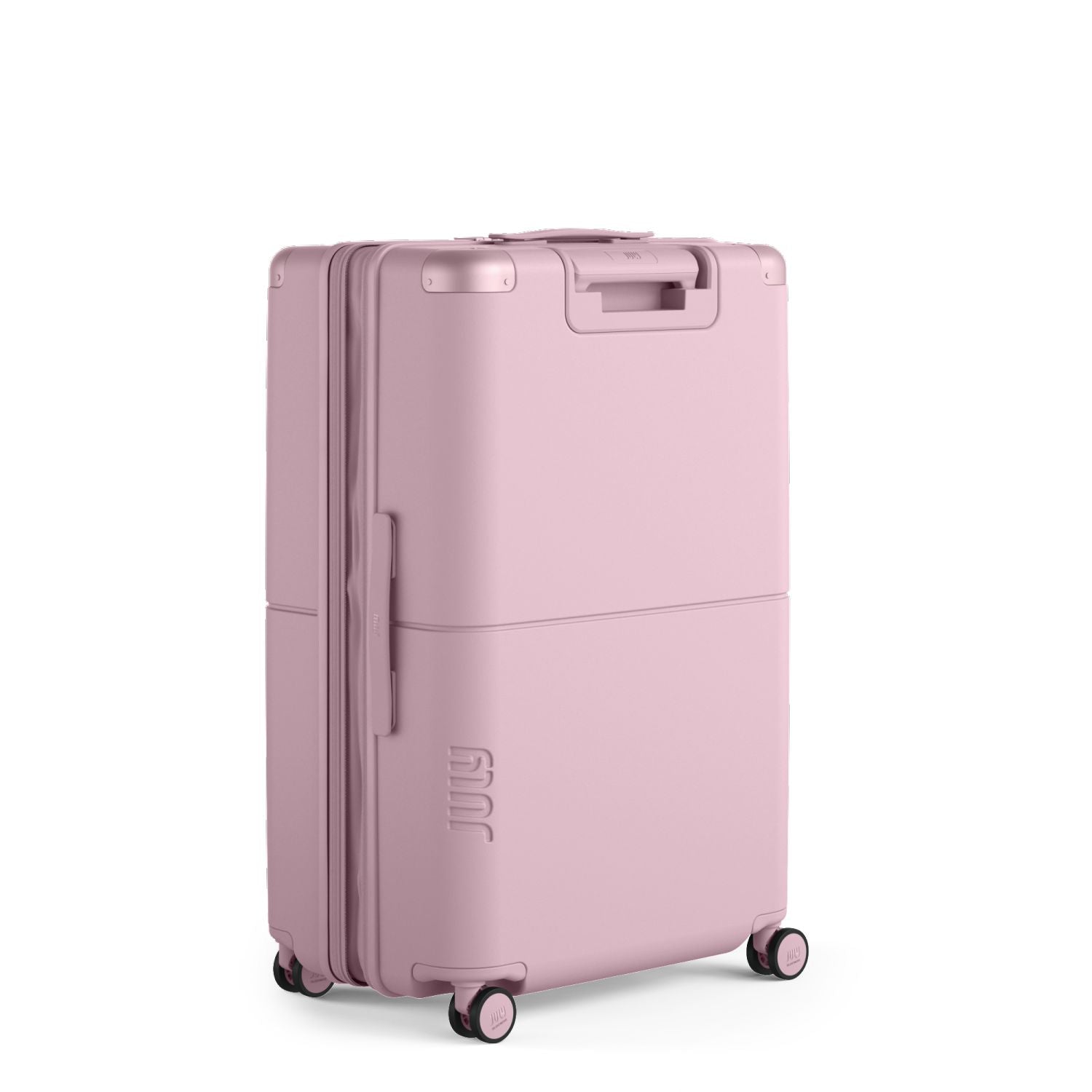 July Checked Plus Expandable Polycarbonate 28" Luggage - Blush Pink