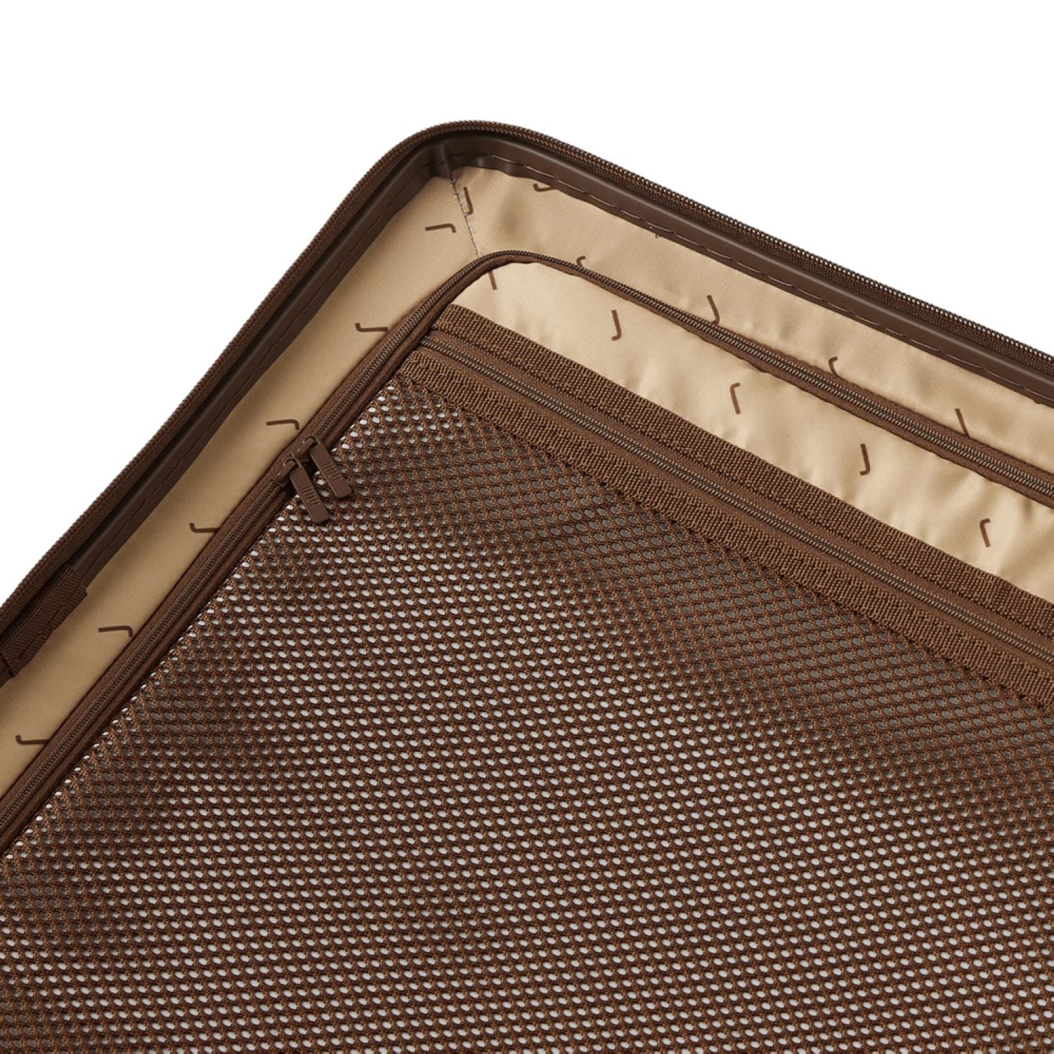 July Checked Plus Expandable Polycarbonate 28" Luggage - Dark Brown