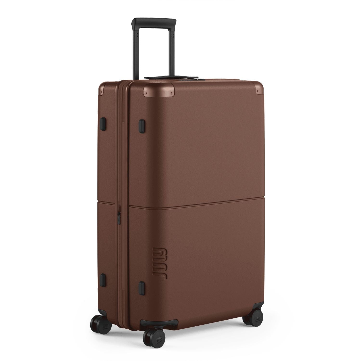 July Checked Plus Expandable Polycarbonate 28" Luggage - Dark Brown