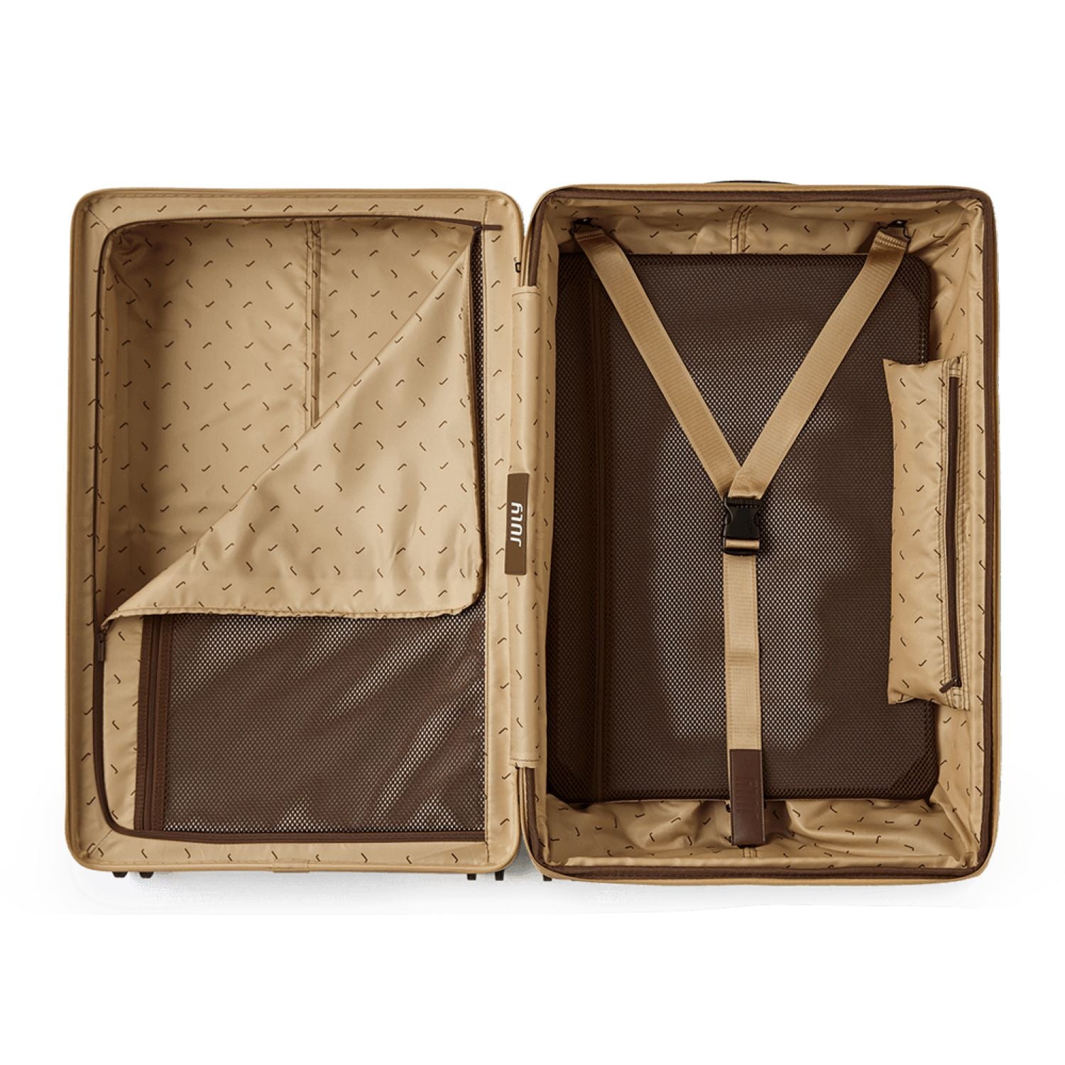 July Checked Plus Expandable Polycarbonate 28" Luggage - Light Taupe