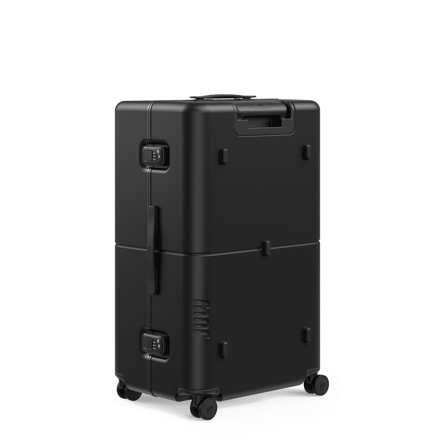 July Checked Plus Trunk Polycarbonate Frame 30" Luggage - Matte Black