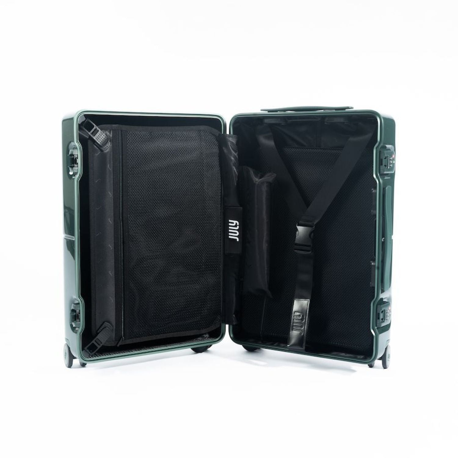 July Checked Plus Trunk Polycarbonate Frame 30" Luggage - Matte Black