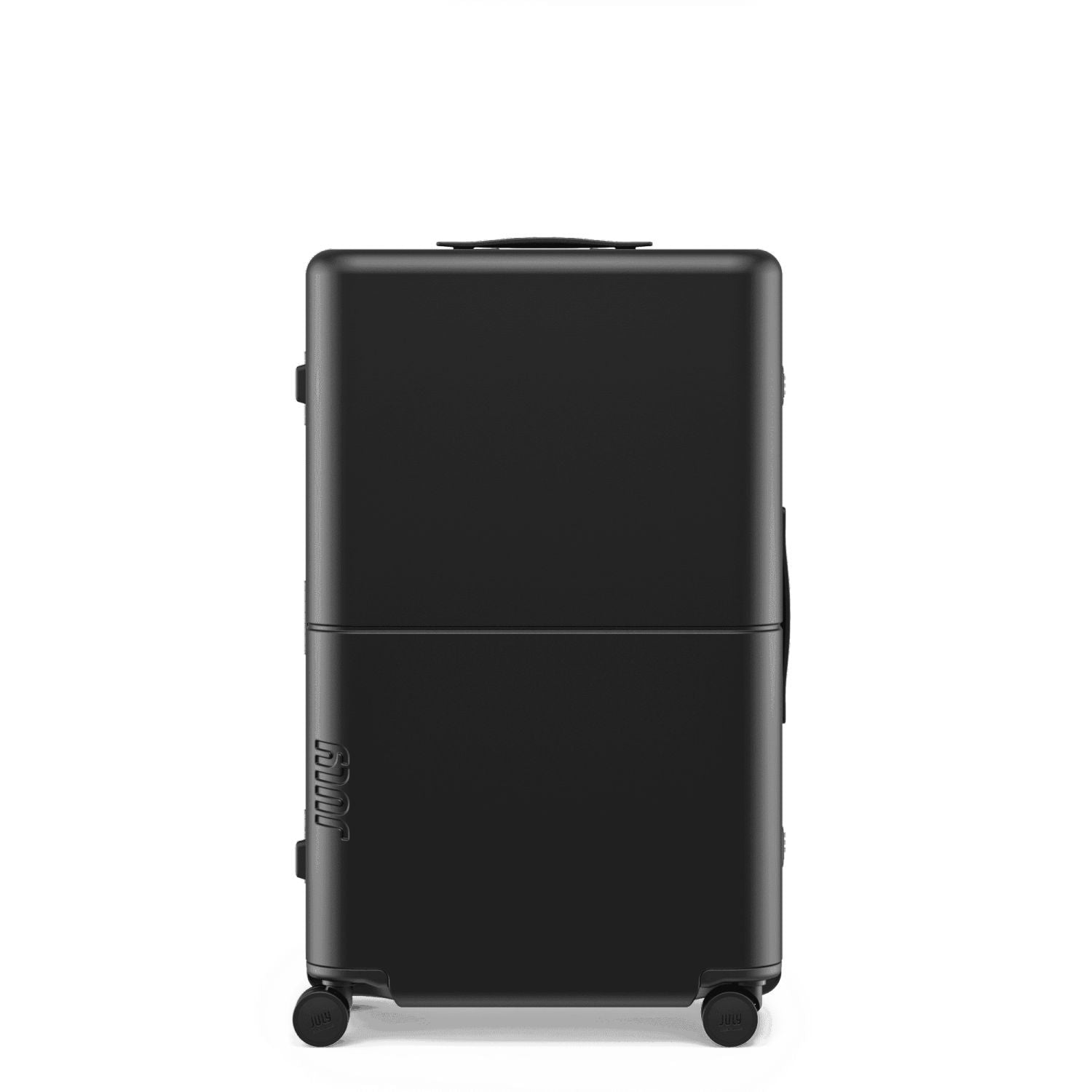 July Checked Plus Trunk Polycarbonate Frame 30" Luggage - Matte Black