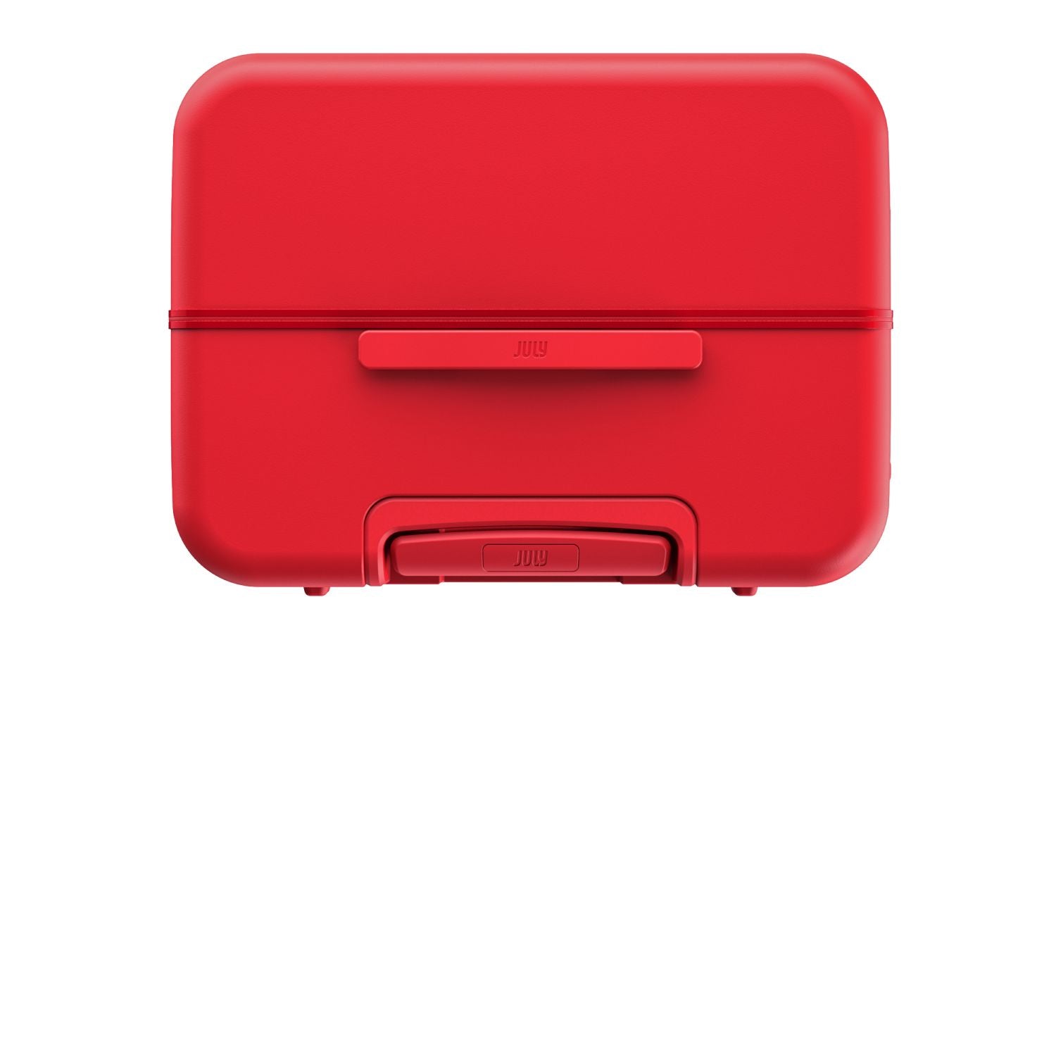 July Checked Plus Trunk Polycarbonate Frame 30" Luggage - Matte Cherry Red