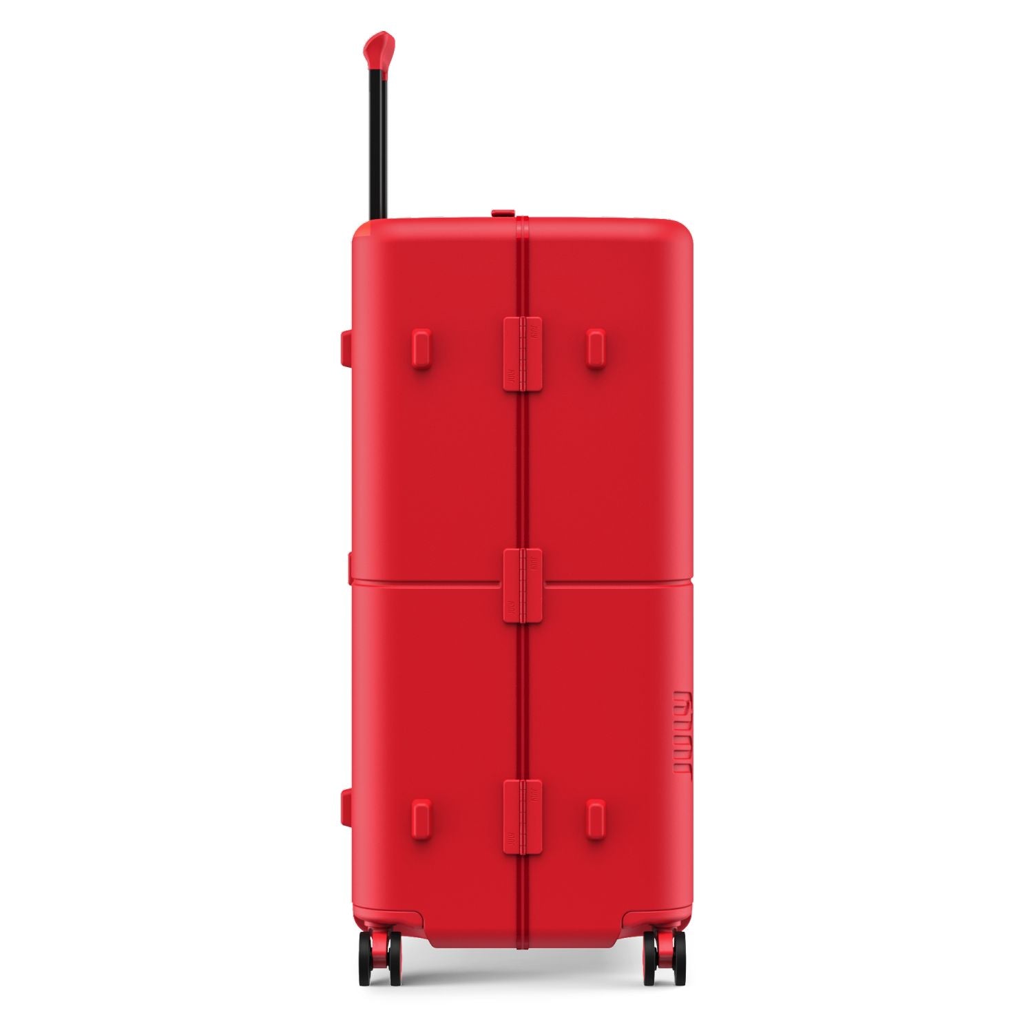 July Checked Plus Trunk Polycarbonate Frame 30" Luggage - Matte Cherry Red