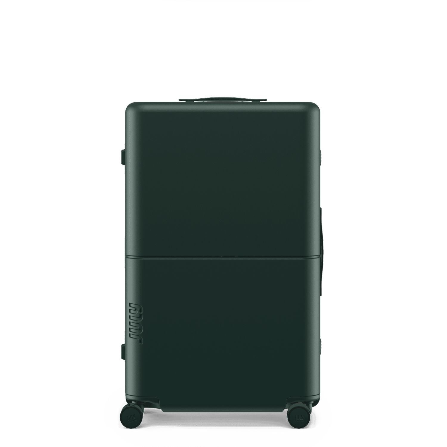 July Checked Plus Trunk Polycarbonate Frame 30" Luggage - Matte Deep Green