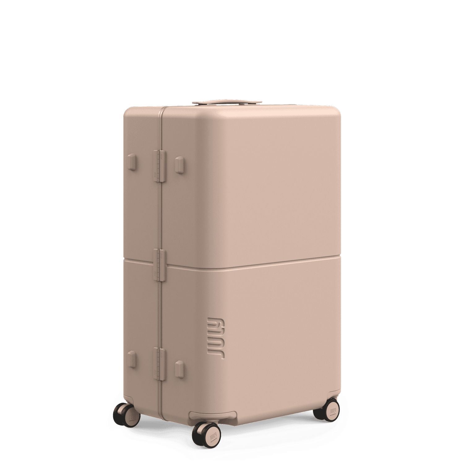 July Checked Plus Trunk Polycarbonate Frame 30" Luggage - Matte Light Sand