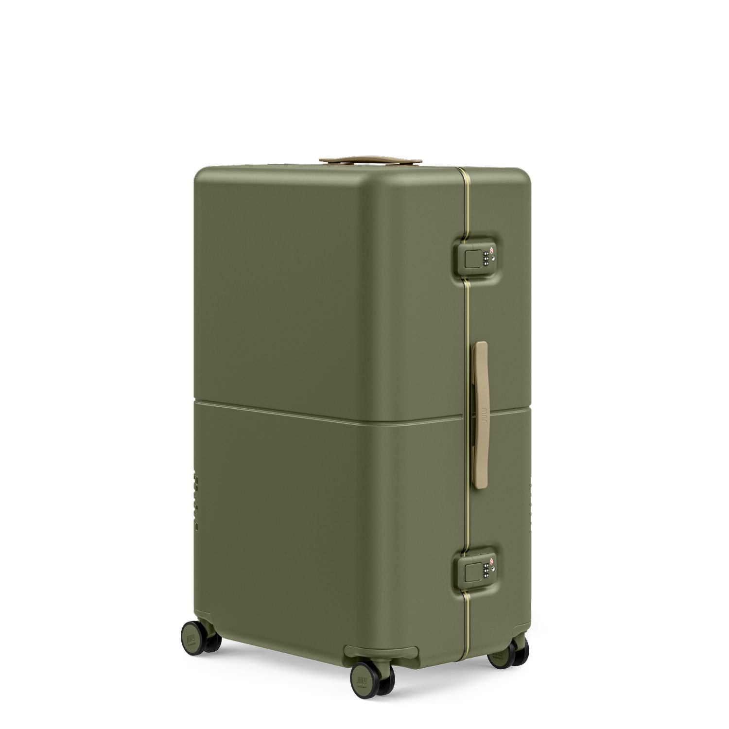 July Checked Plus Trunk Polycarbonate Frame 30" Luggage - Moss