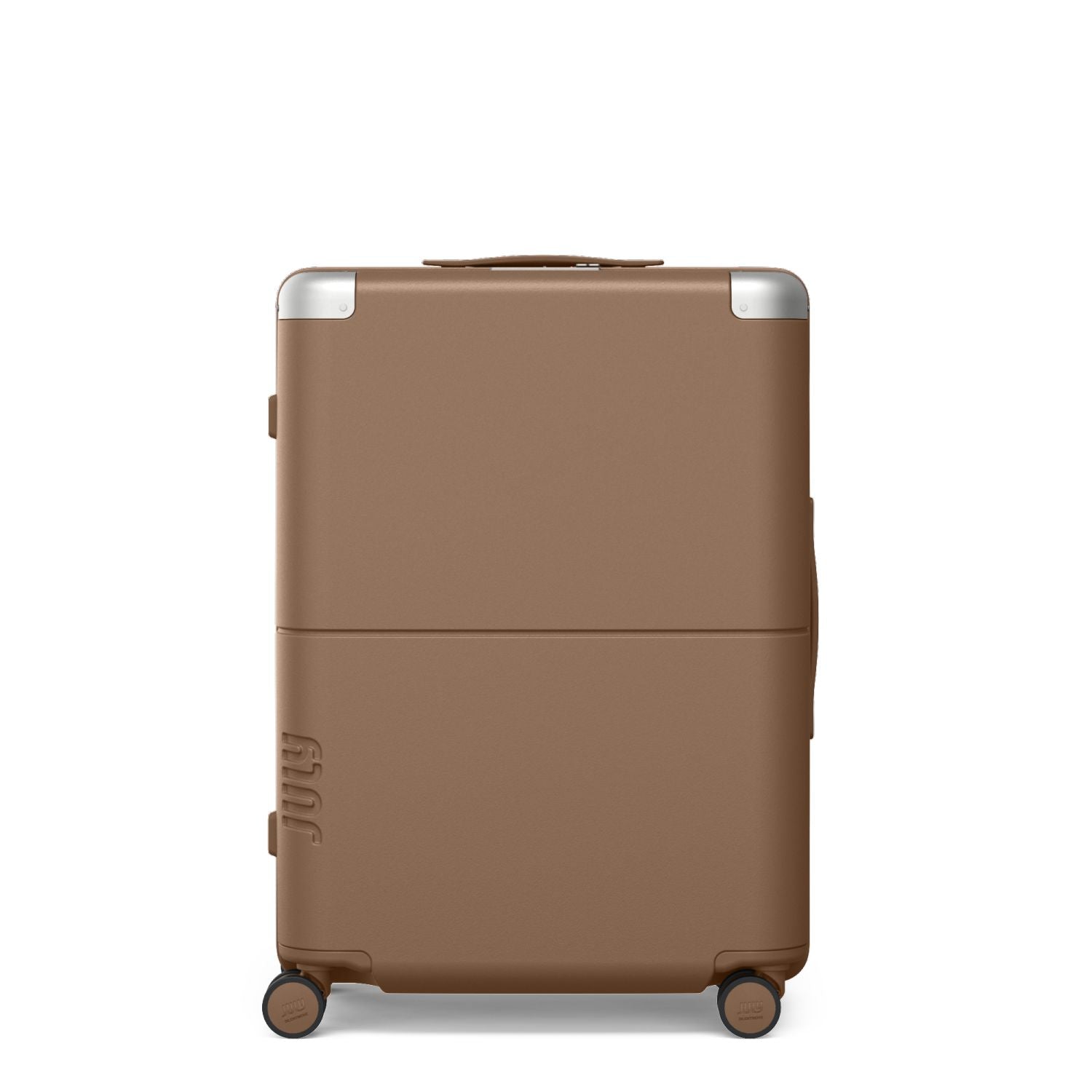 July Checked Polycarbonate 26" Luggage - Toffee