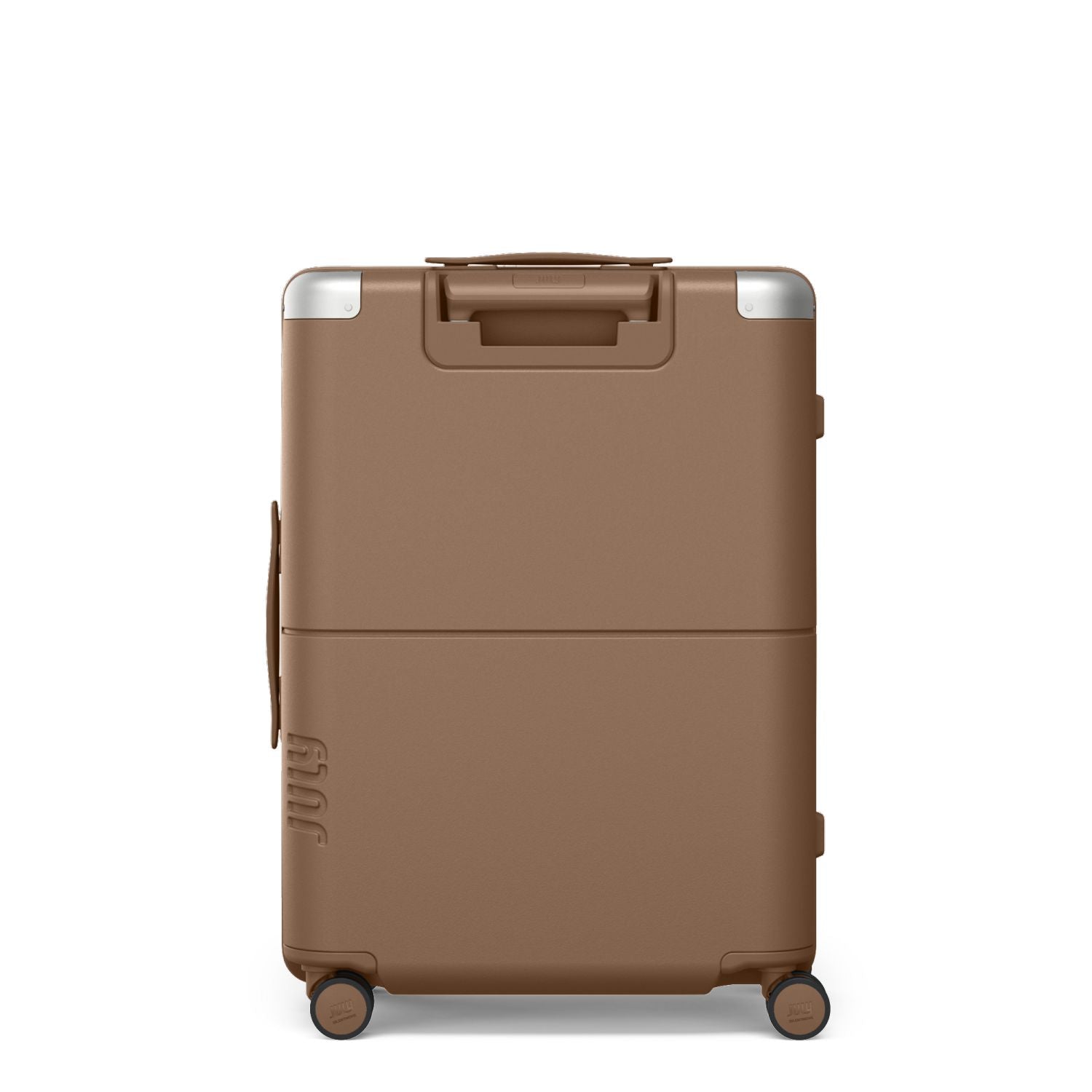 July Checked Polycarbonate 26" Luggage - Toffee