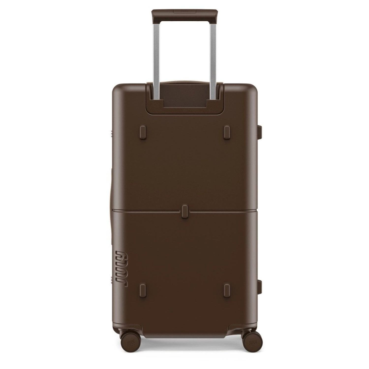 July Checked Trunk Polycarbonate Frame 28" Luggage - Matte Brown
