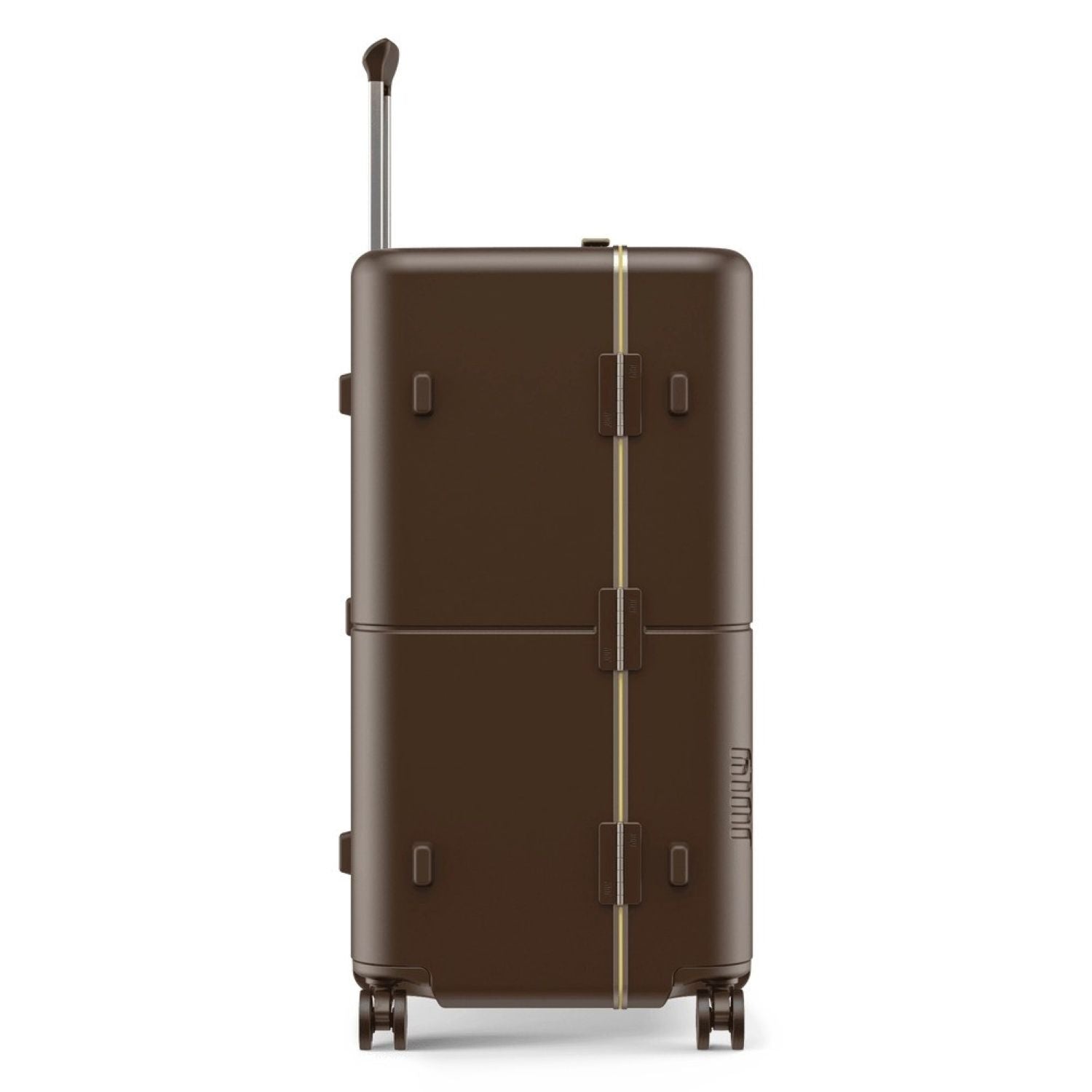 July Checked Trunk Polycarbonate Frame 28" Luggage - Matte Brown