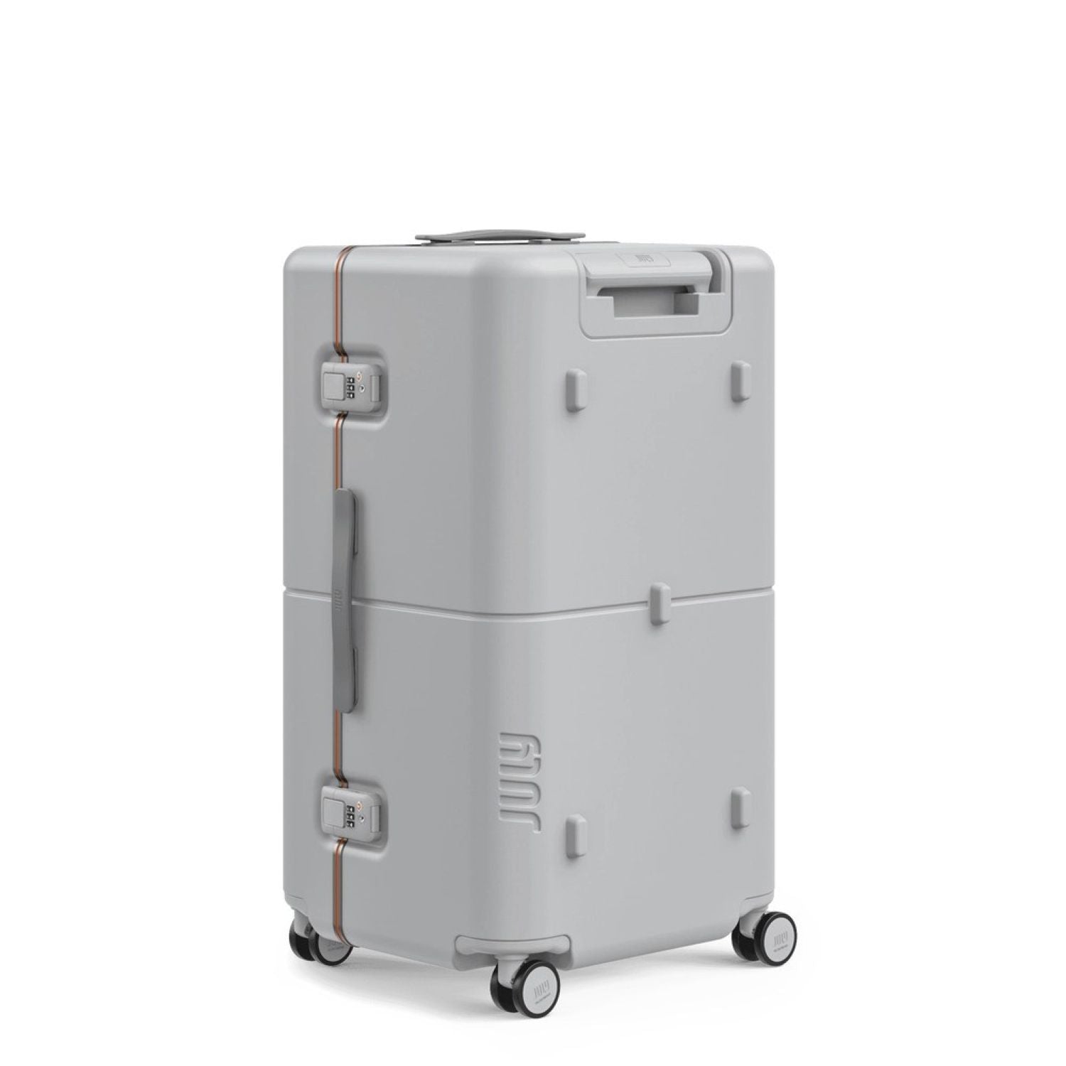 July Checked Trunk Polycarbonate Frame 28" Luggage - Matte Light Grey