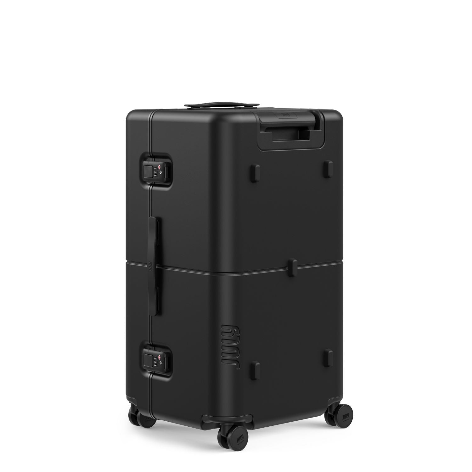 July Checked Trunk Polycarbonate Frame 28" Luggage - Matte Black