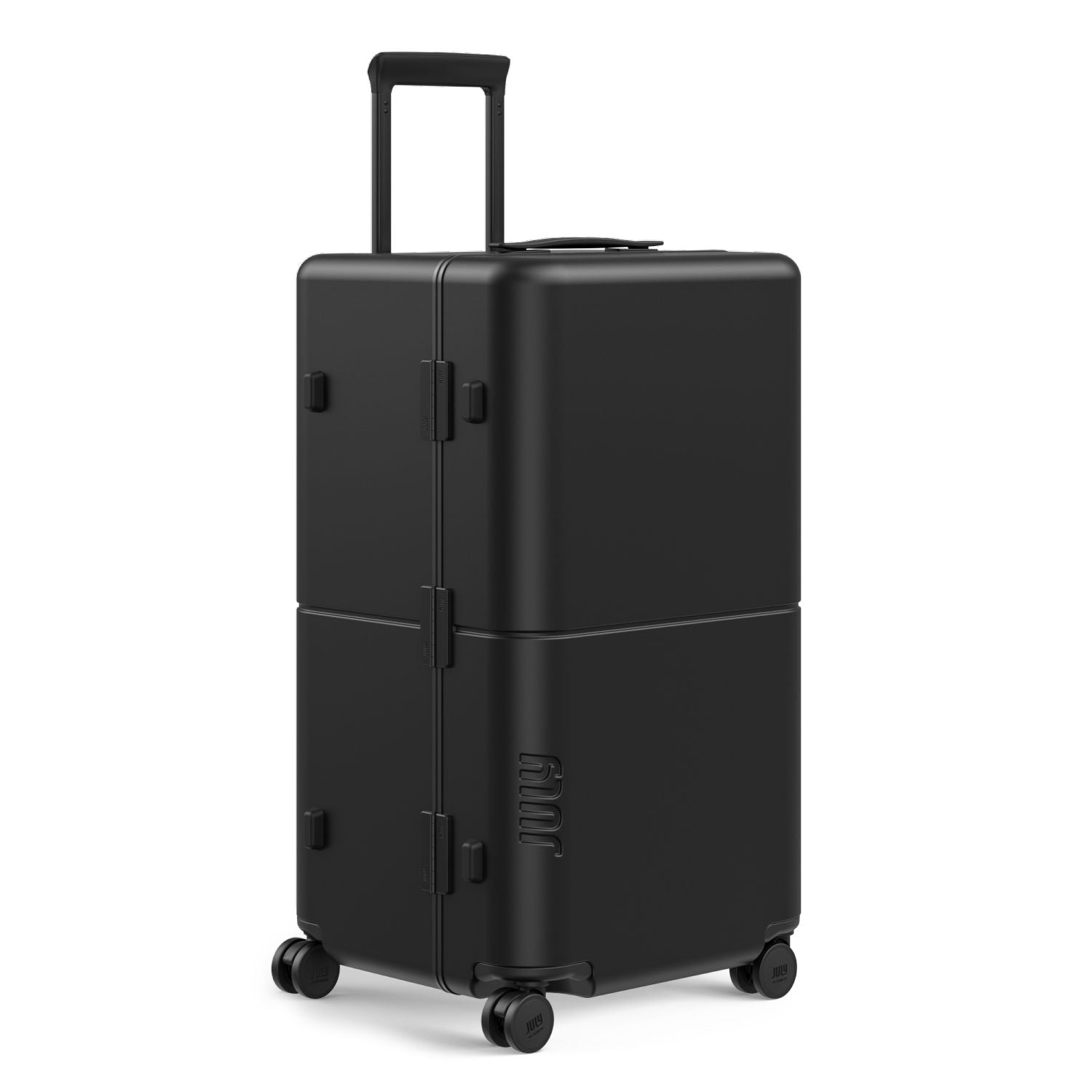 July Checked Trunk Polycarbonate Frame 28" Luggage - Matte Black