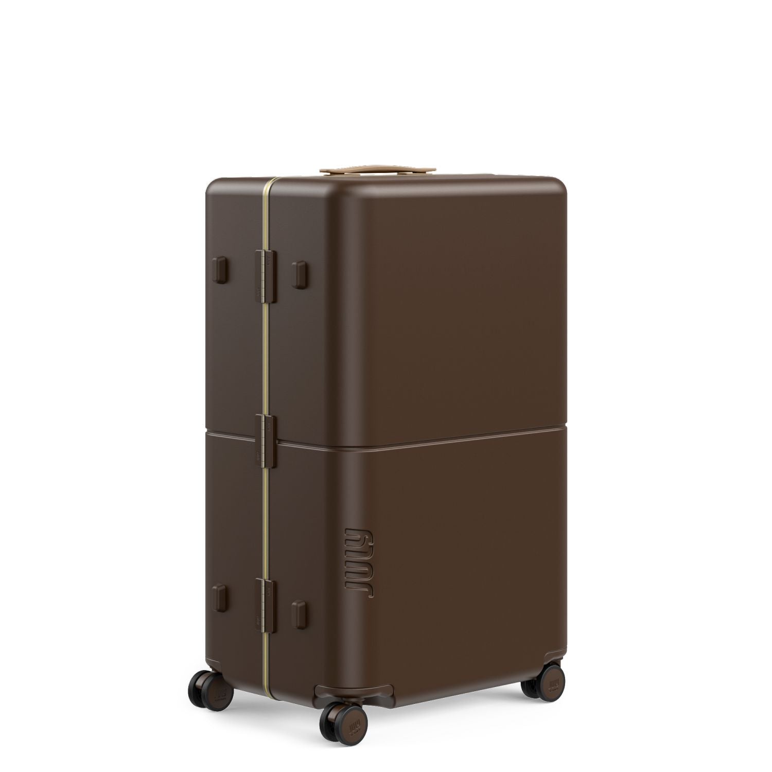 July Checked Trunk Plus Polycarbonate Frame 30" Luggage - Matte Brown