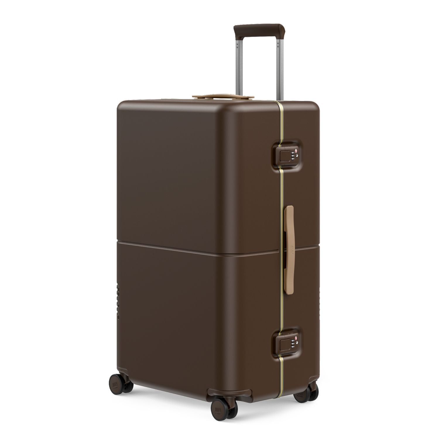 July Checked Trunk Plus Polycarbonate Frame 30" Luggage - Matte Brown