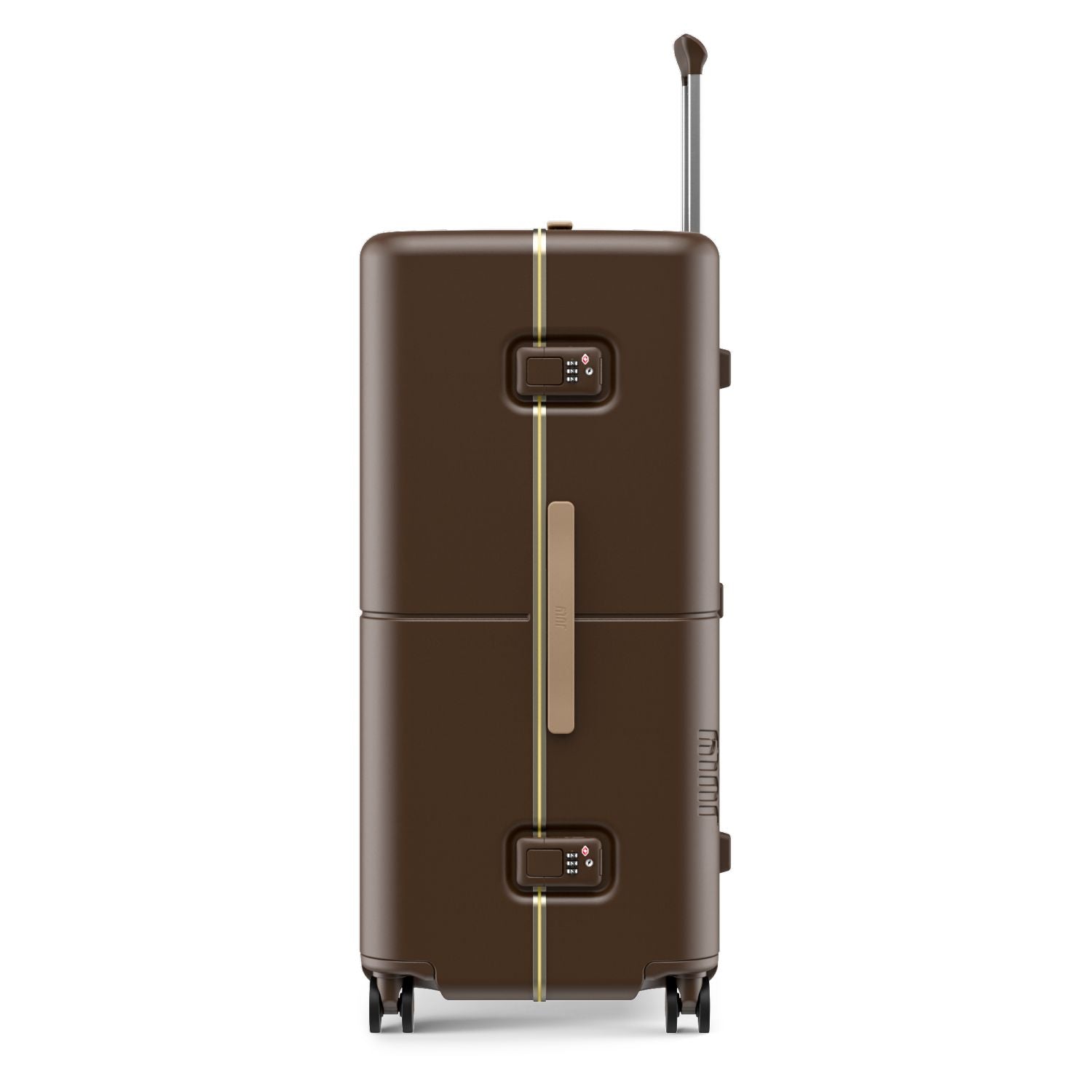 July Checked Trunk Plus Polycarbonate Frame 30" Luggage - Matte Brown