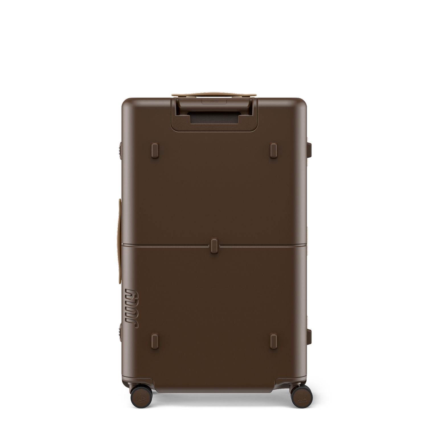 July Checked Trunk Plus Polycarbonate Frame 30" Luggage - Matte Brown