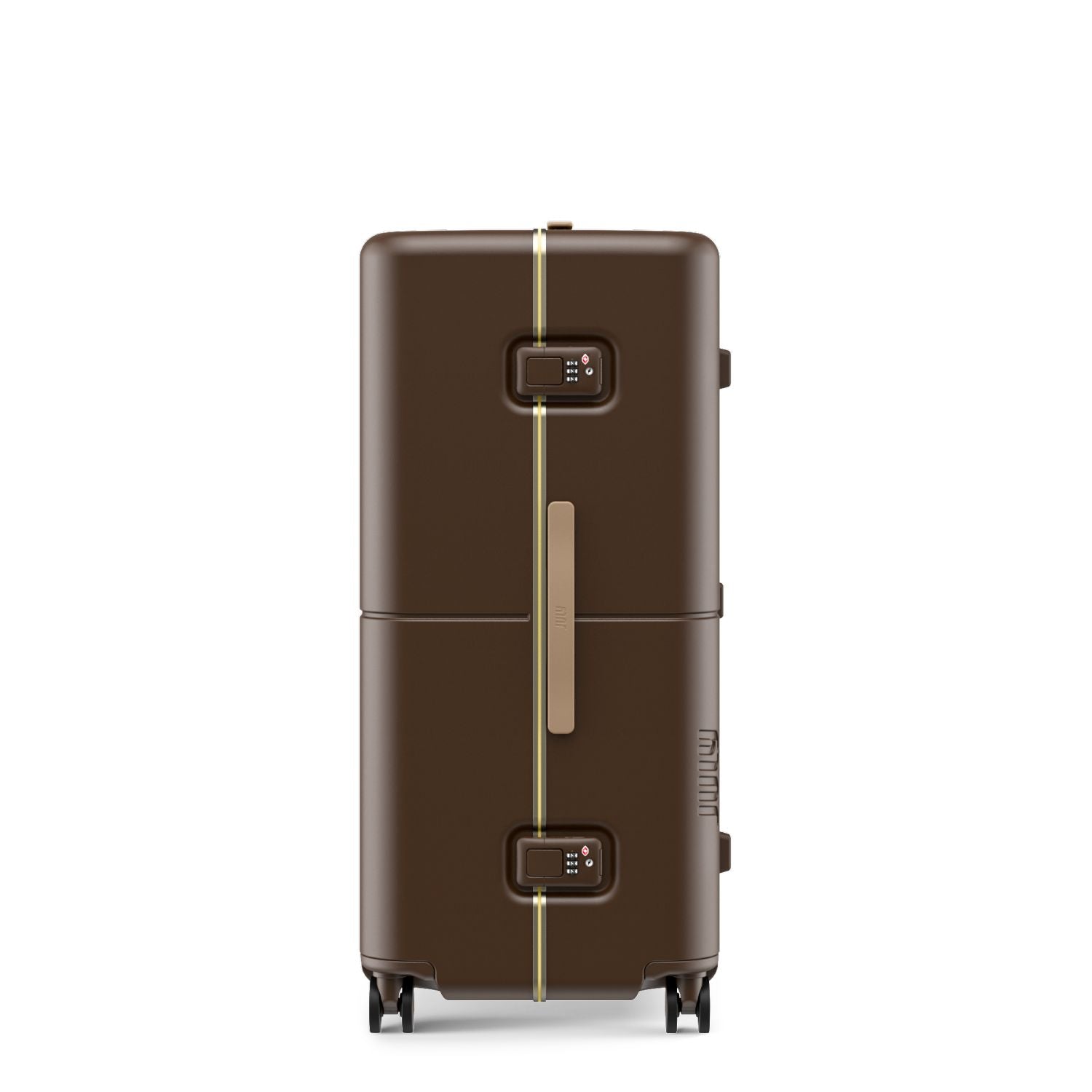 July Checked Trunk Plus Polycarbonate Frame 30" Luggage - Matte Brown