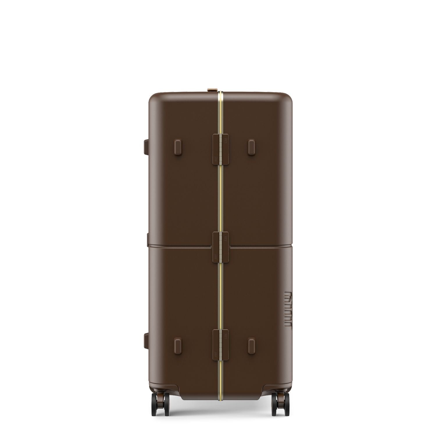 July Checked Trunk Plus Polycarbonate Frame 30" Luggage - Matte Brown
