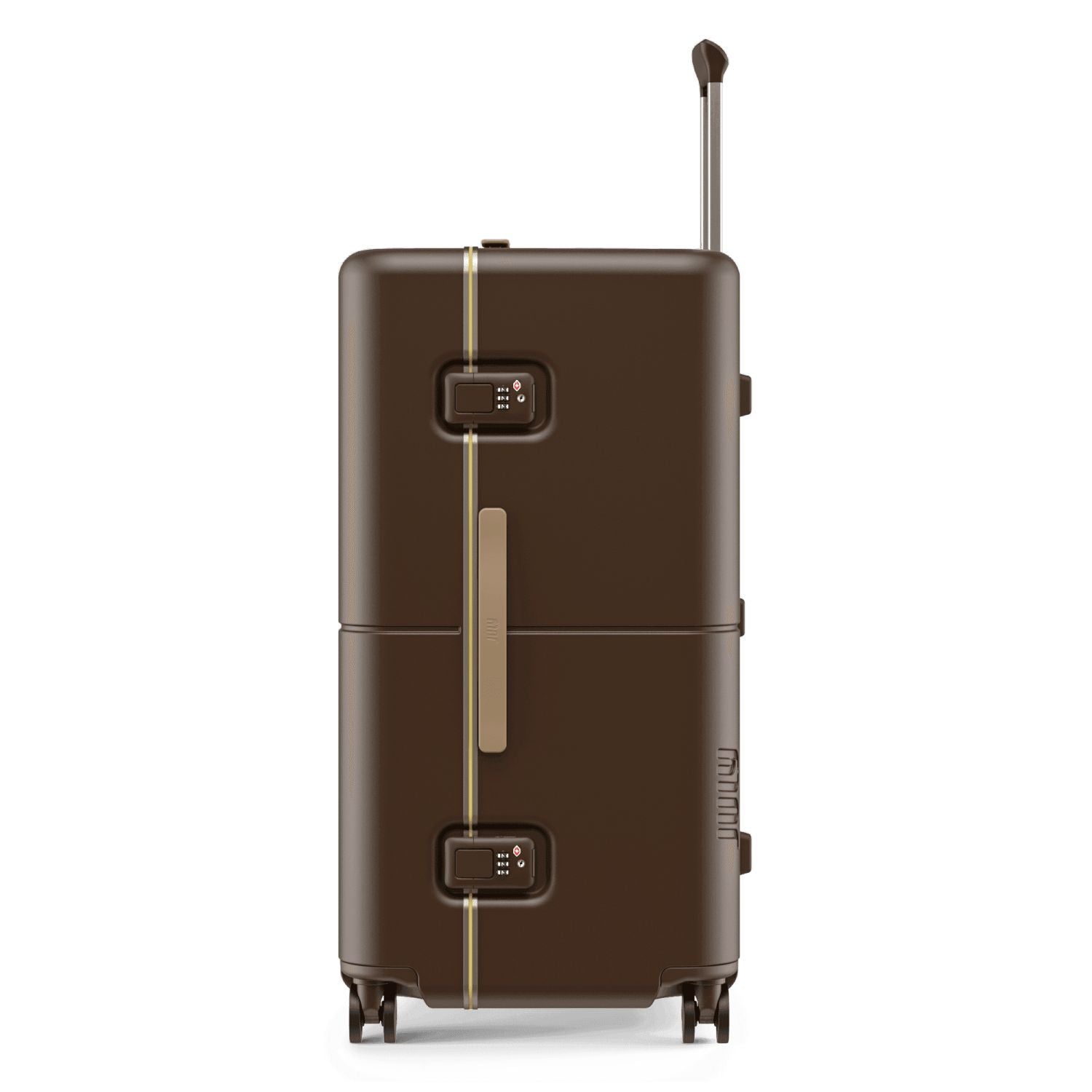 July Checked Trunk Polycarbonate Frame 28" Luggage - Brown