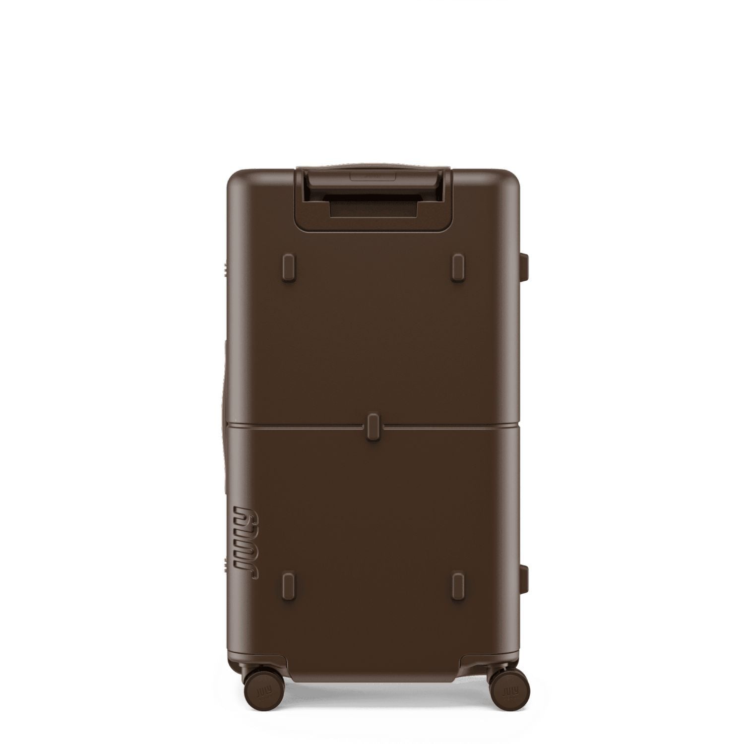 July Checked Trunk Polycarbonate Frame 28" Luggage - Brown