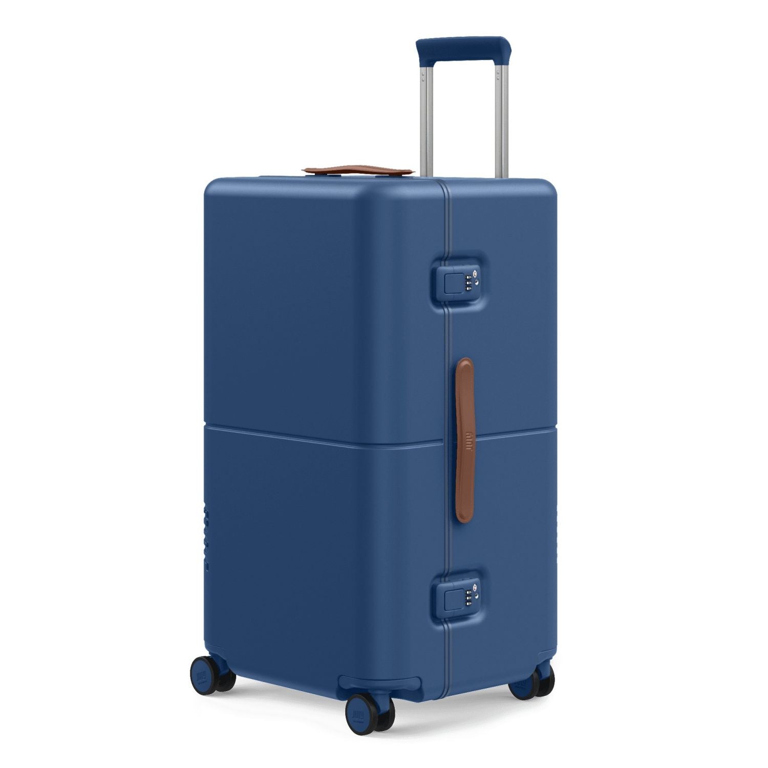 July Checked Trunk Polycarbonate Frame 28" Luggage - French Blue