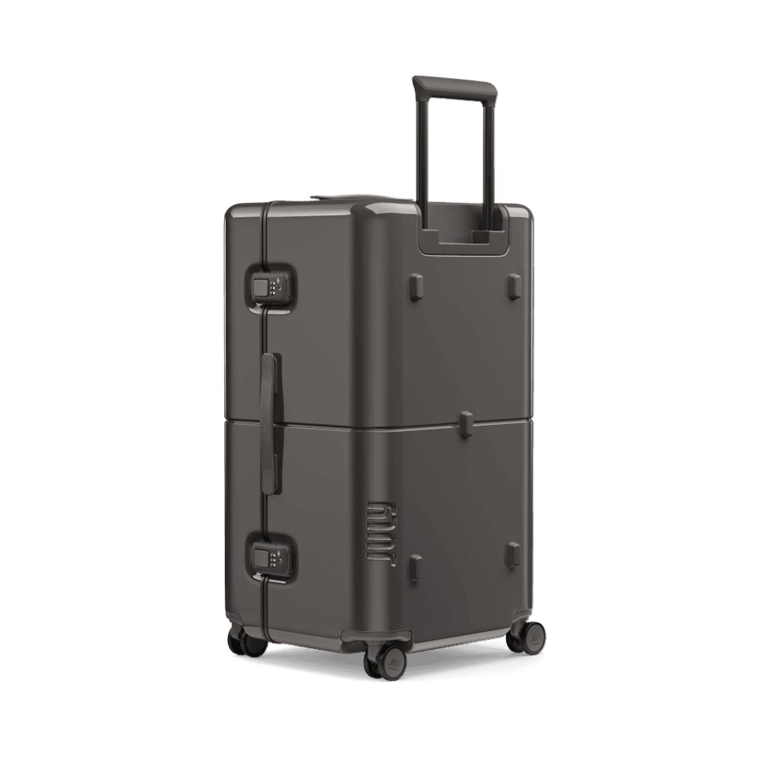 July Checked Trunk Polycarbonate Frame 28" Luggage - Grey