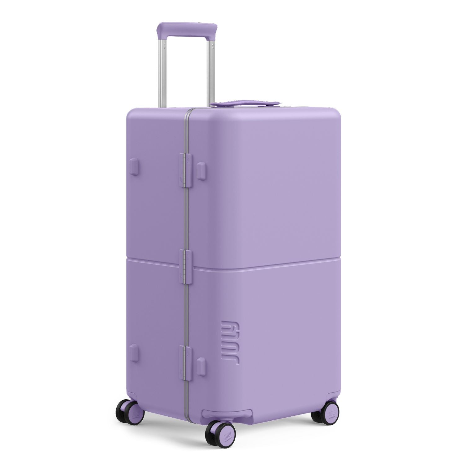 July Checked Trunk Polycarbonate Frame 28" Luggage - Lilac