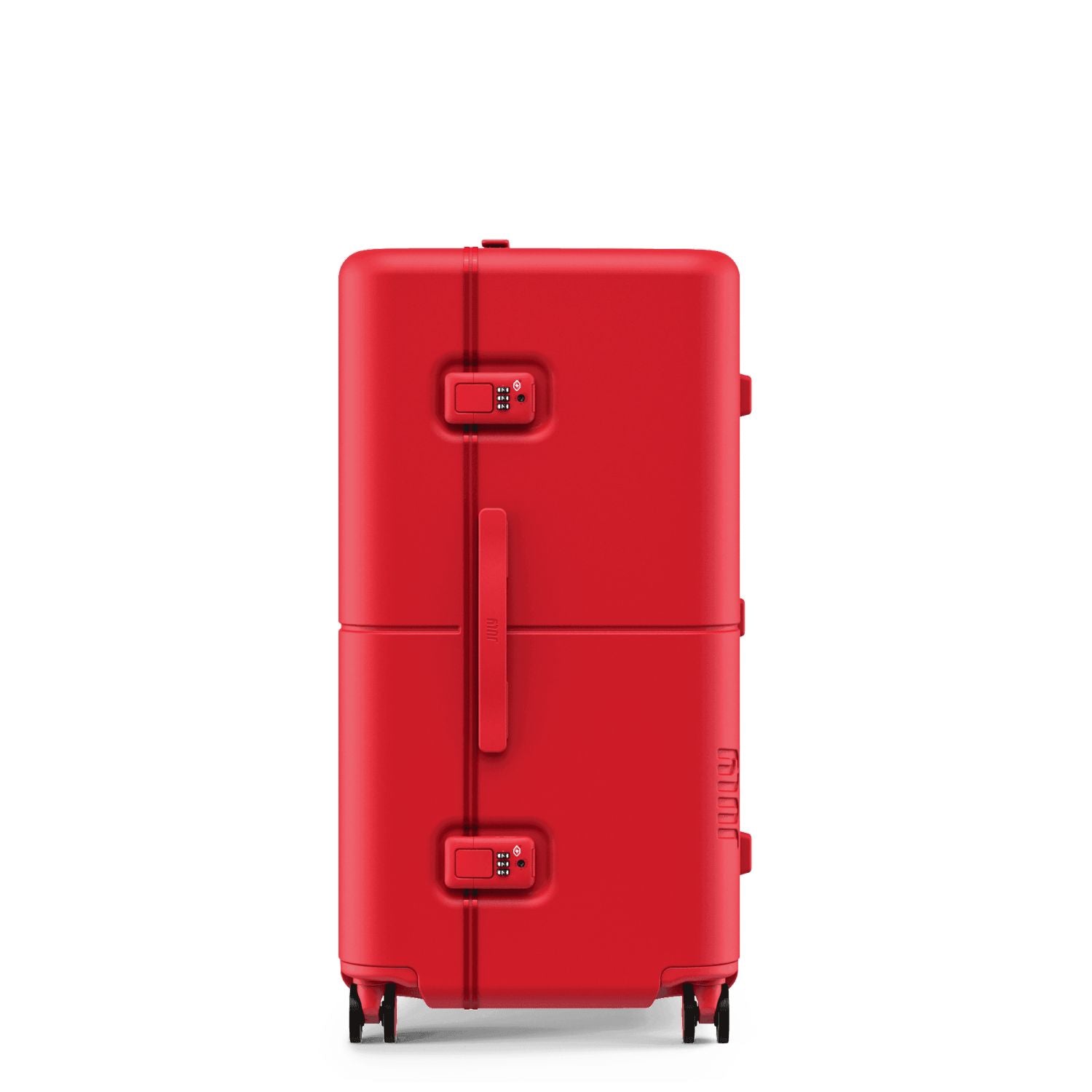 July Checked Trunk Polycarbonate Frame 28" Luggage - Matte Red