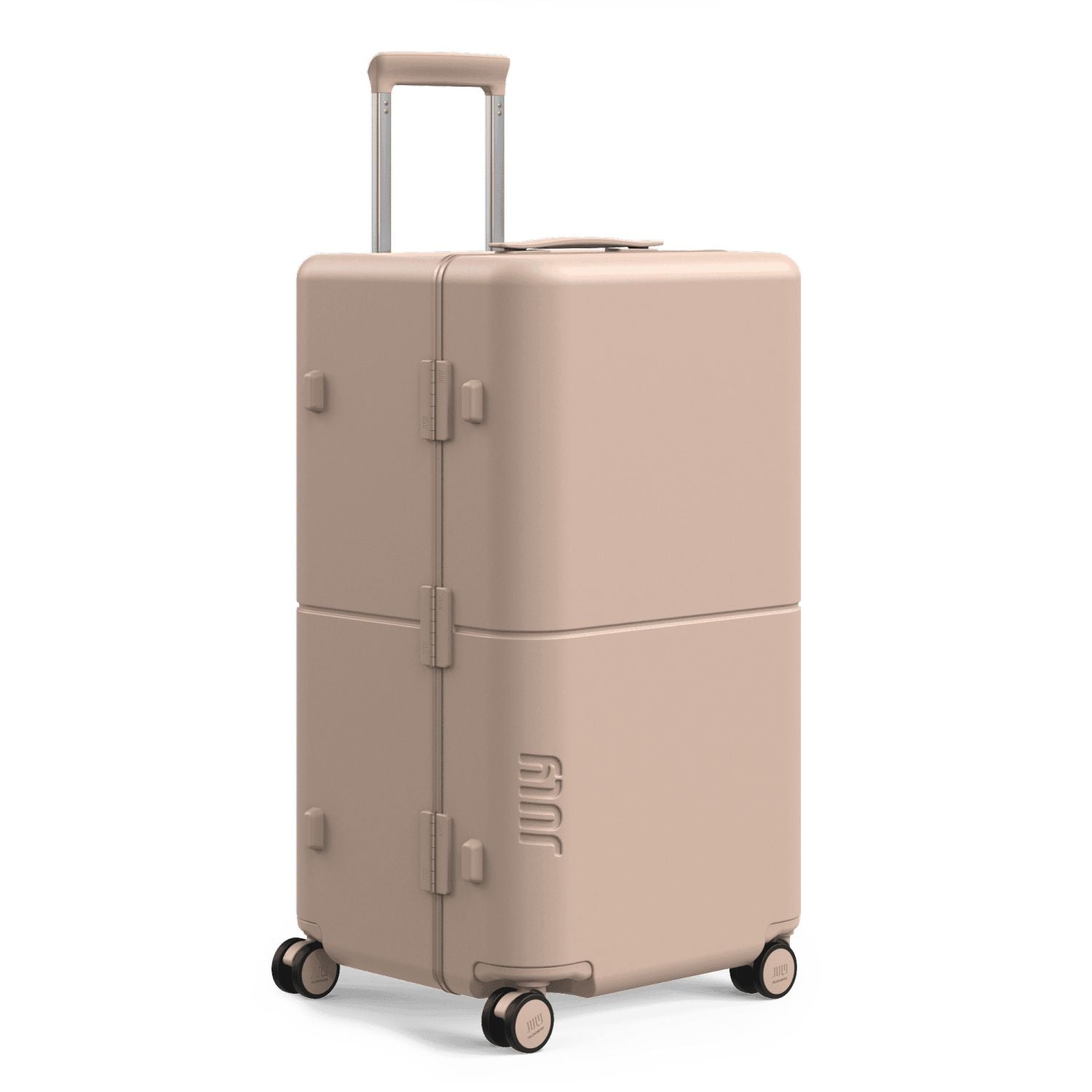 July Checked Trunk Polycarbonate Frame 28" Luggage - Matte Sand